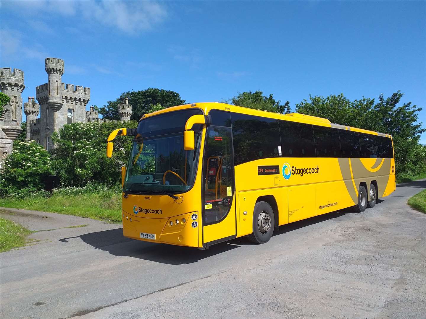 The new type of coach now running on Stagecoach's service between Caithness and the Highland capital.