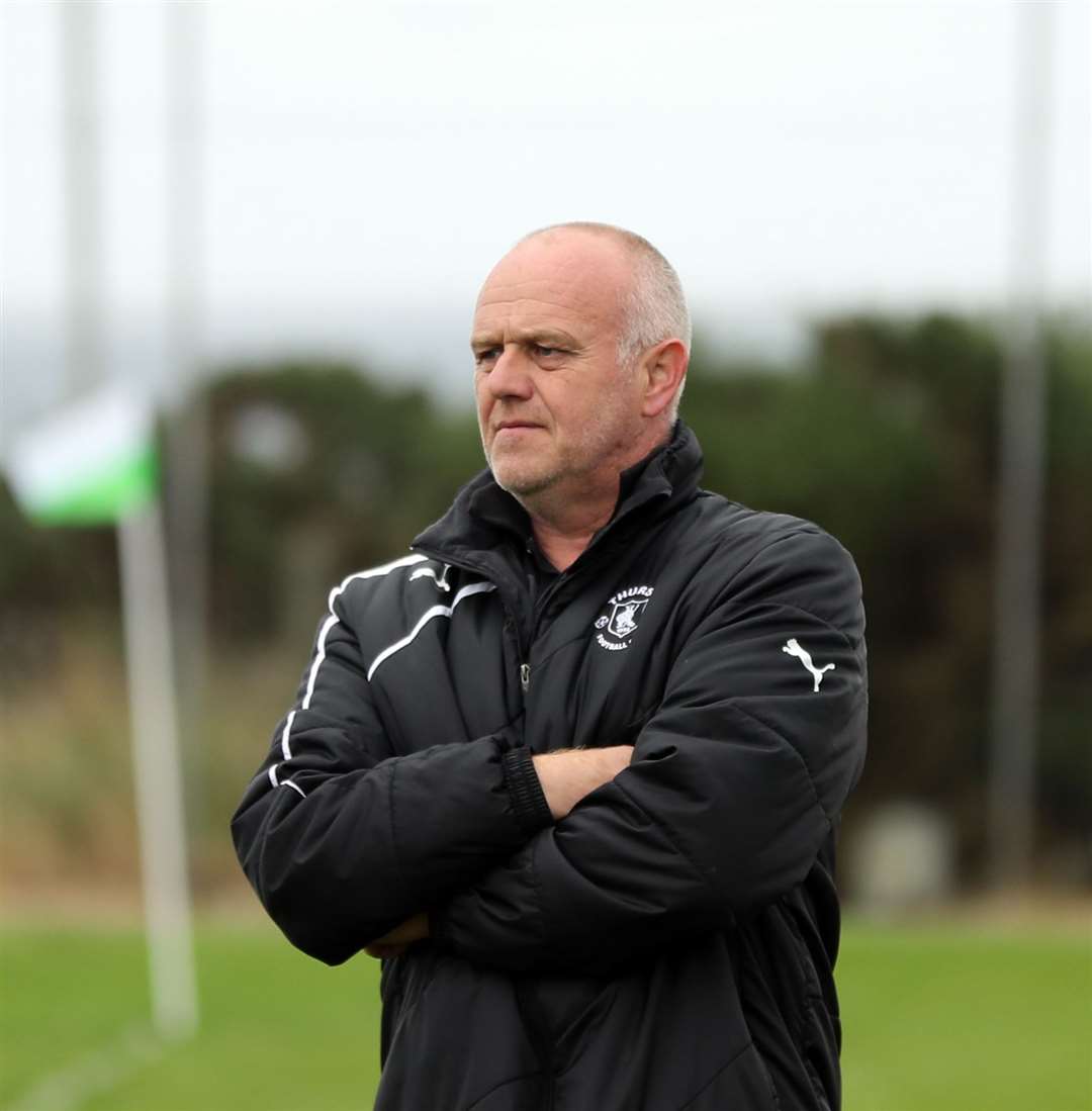 Thurso manager Stevie Reid: 'My own personal view is that we would have been better just to stop it and start afresh.' Picture: James Gunn