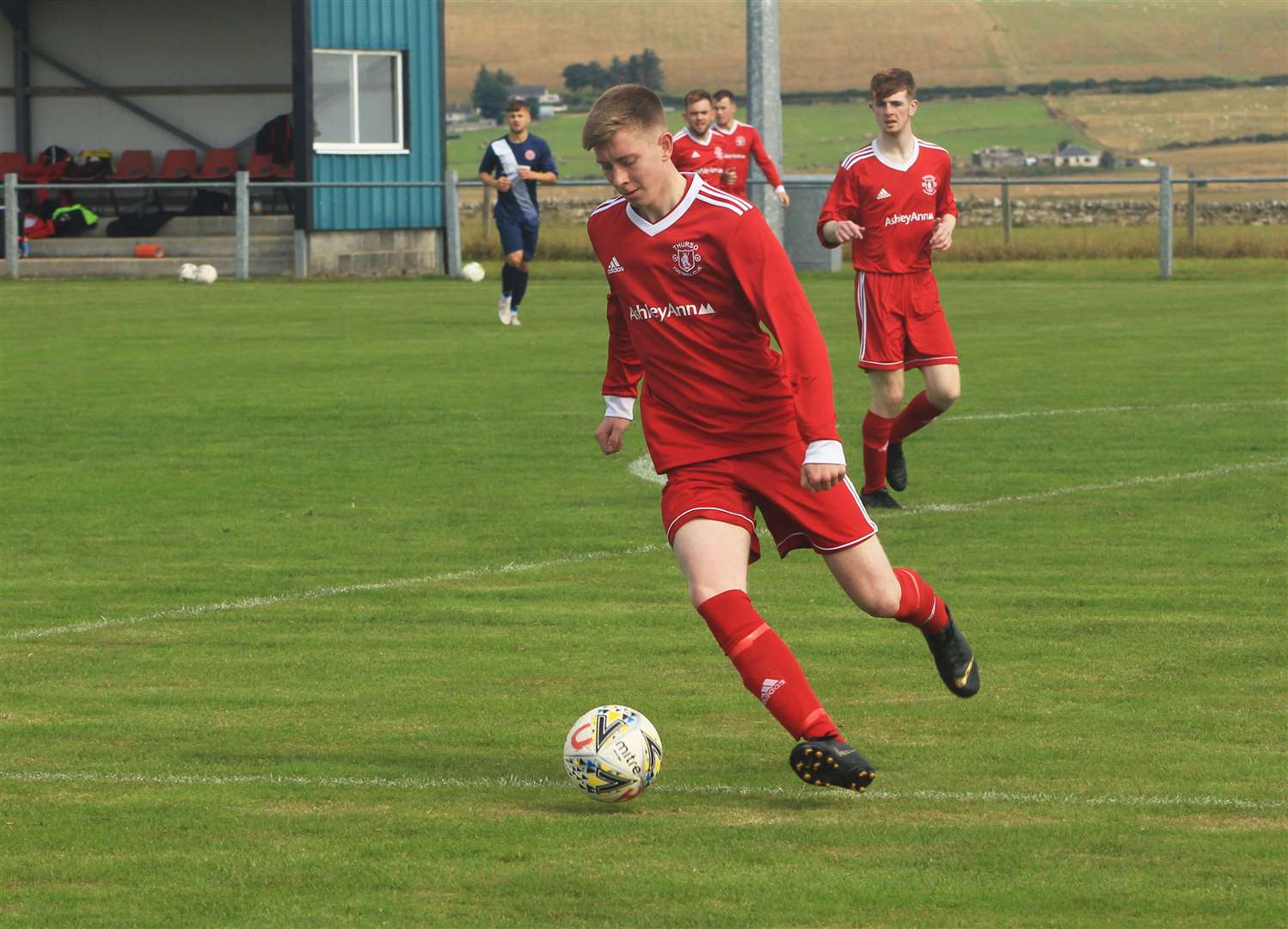 Thurso's Innes Mackintosh will miss the Football Times Cup final after picking up a hamstring injury. Picture: Alan Hendry