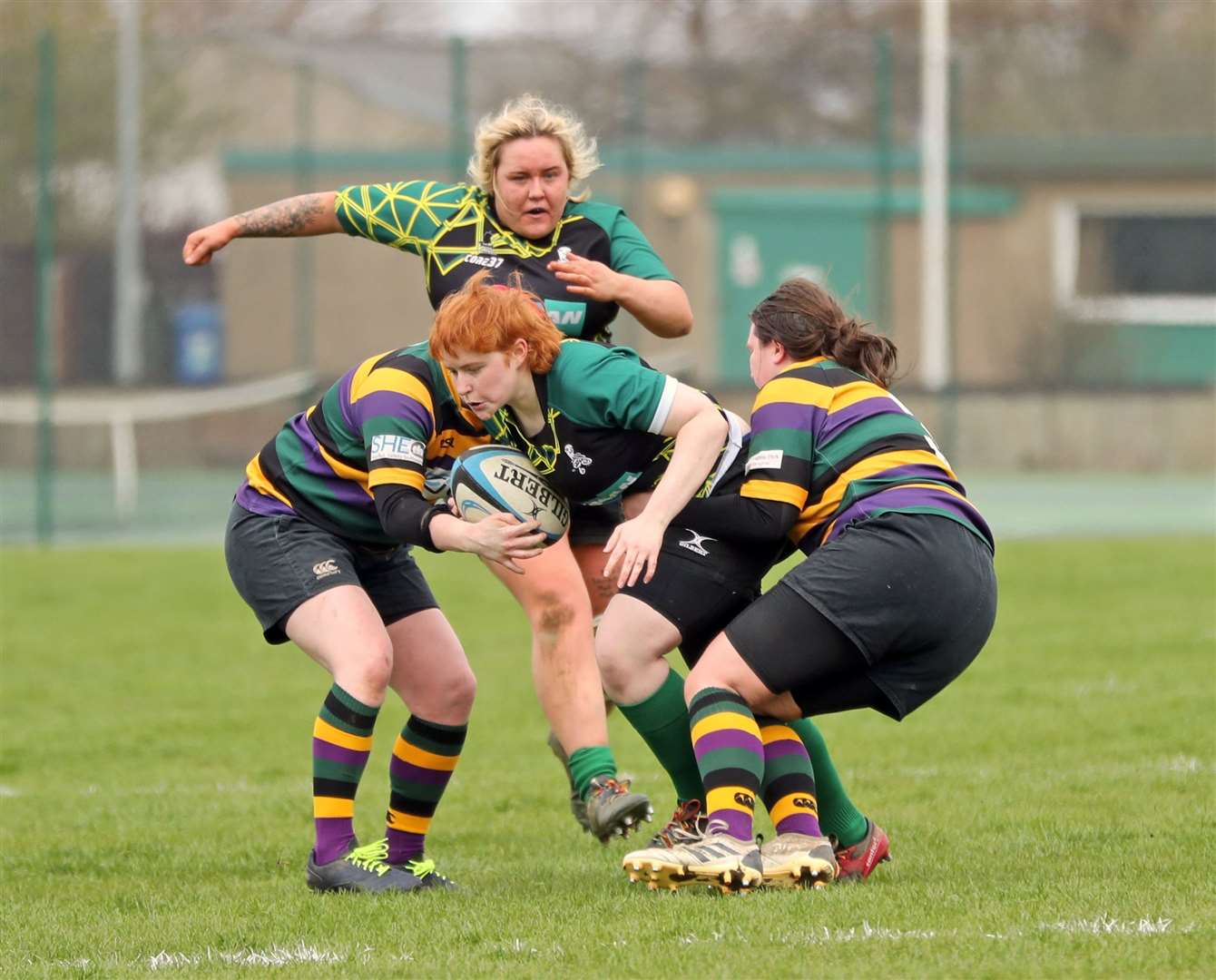 Caithness Krakens in their National Bowl semi-final against Cartha Queen's Park Claymores in April. Picture: James Gunn