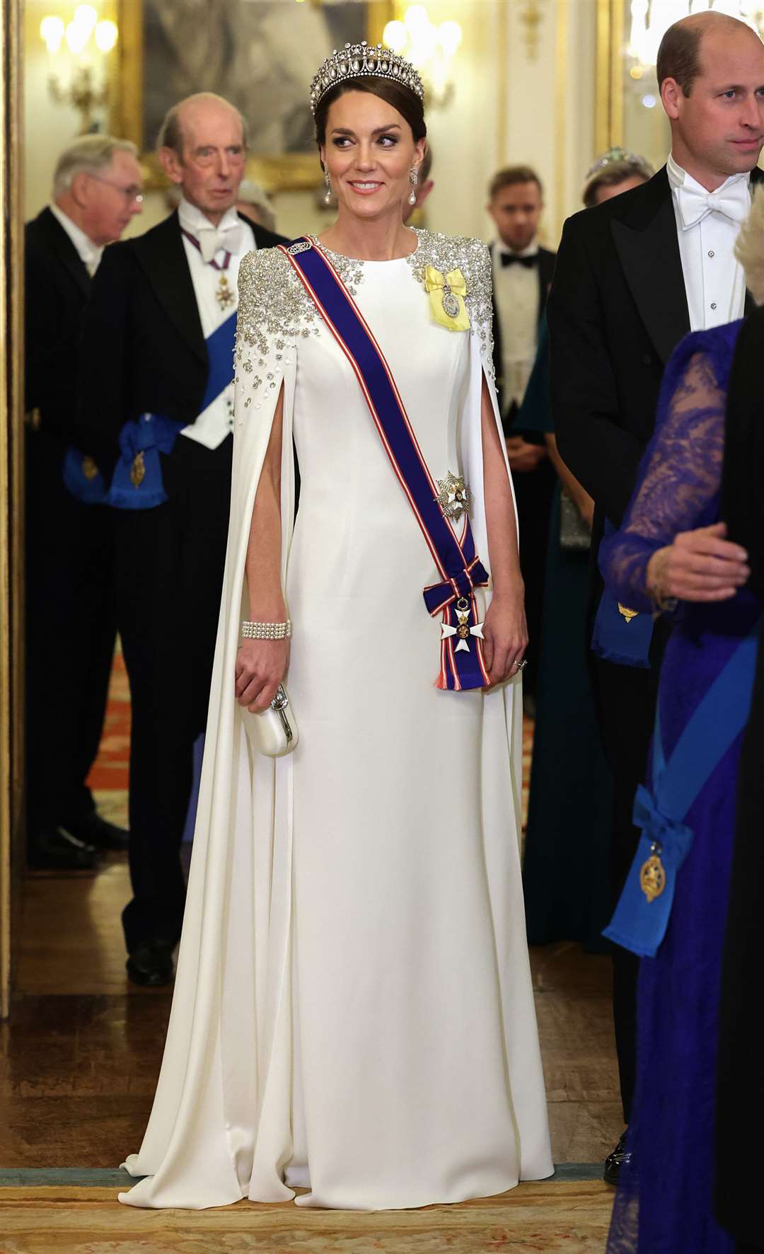 The Princess of Wales during the state banquet at Buckingham Palace, held during the state visit to the UK by President Cyril Ramaphosa of South Africa (Chris Jackson/PA)
