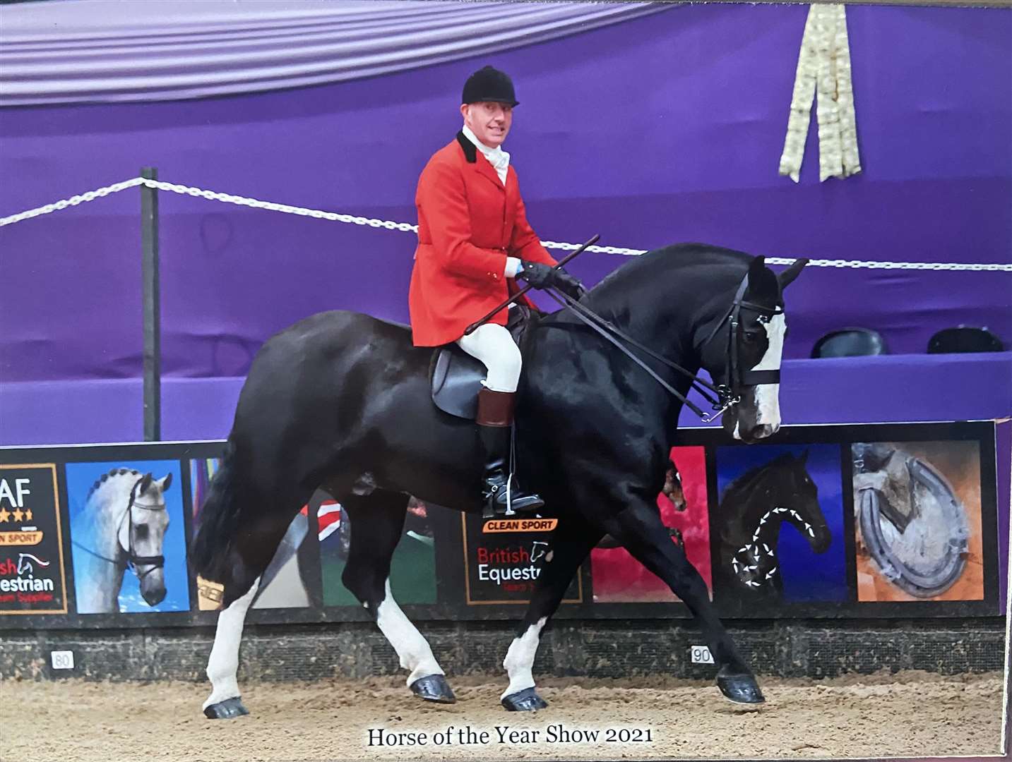 Russell Skelton and Kincullen Moonstone took seventh place in the heavyweight cob class at HOYS. Picture: 1st Class Images.