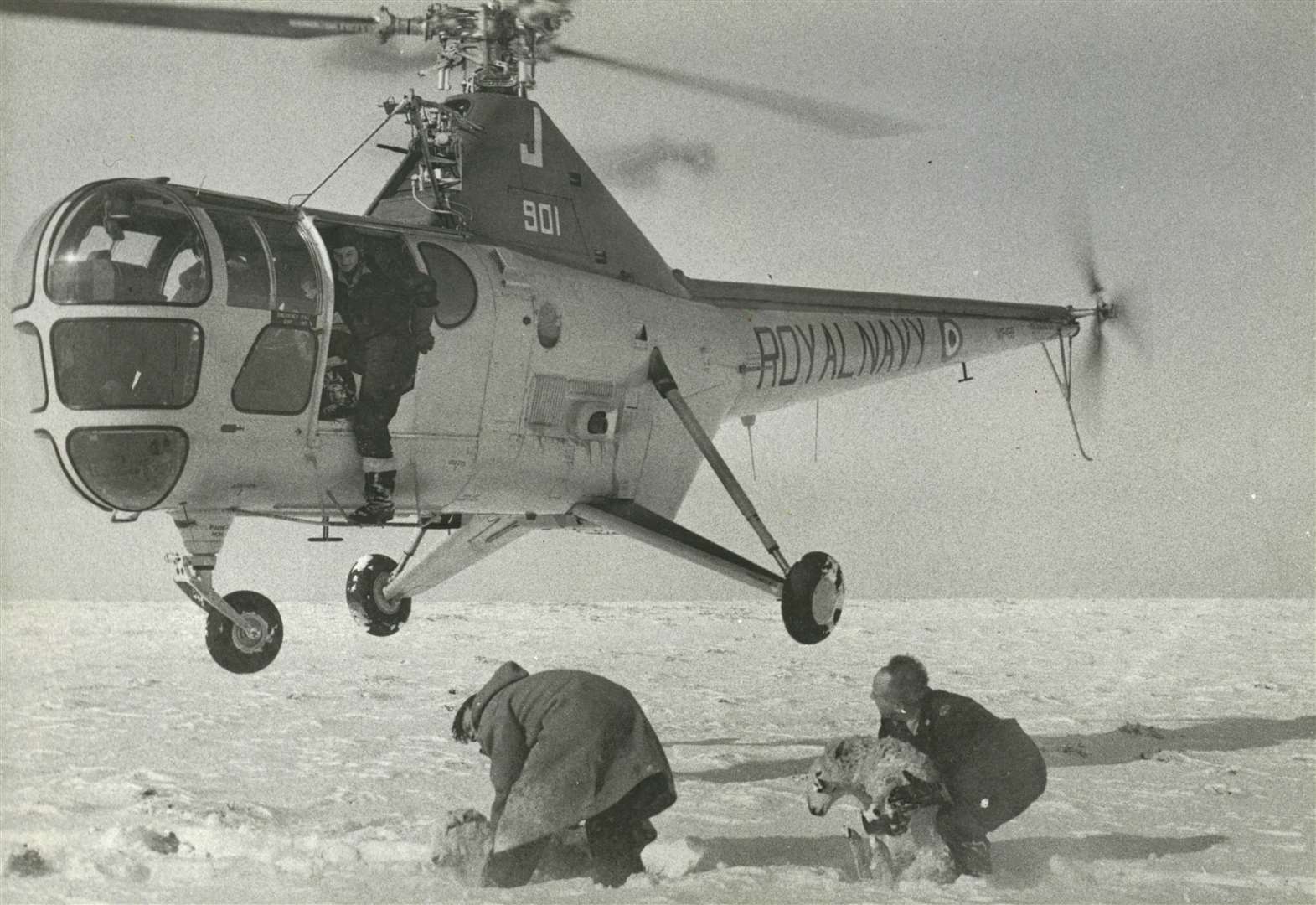 Operation Snowdrop was the military operation to deliver food and medical supplies during the relentless snowstorm of 1955. Picture: J McDonald, Wick / Nucleus: The Nuclear and Caithness Archives