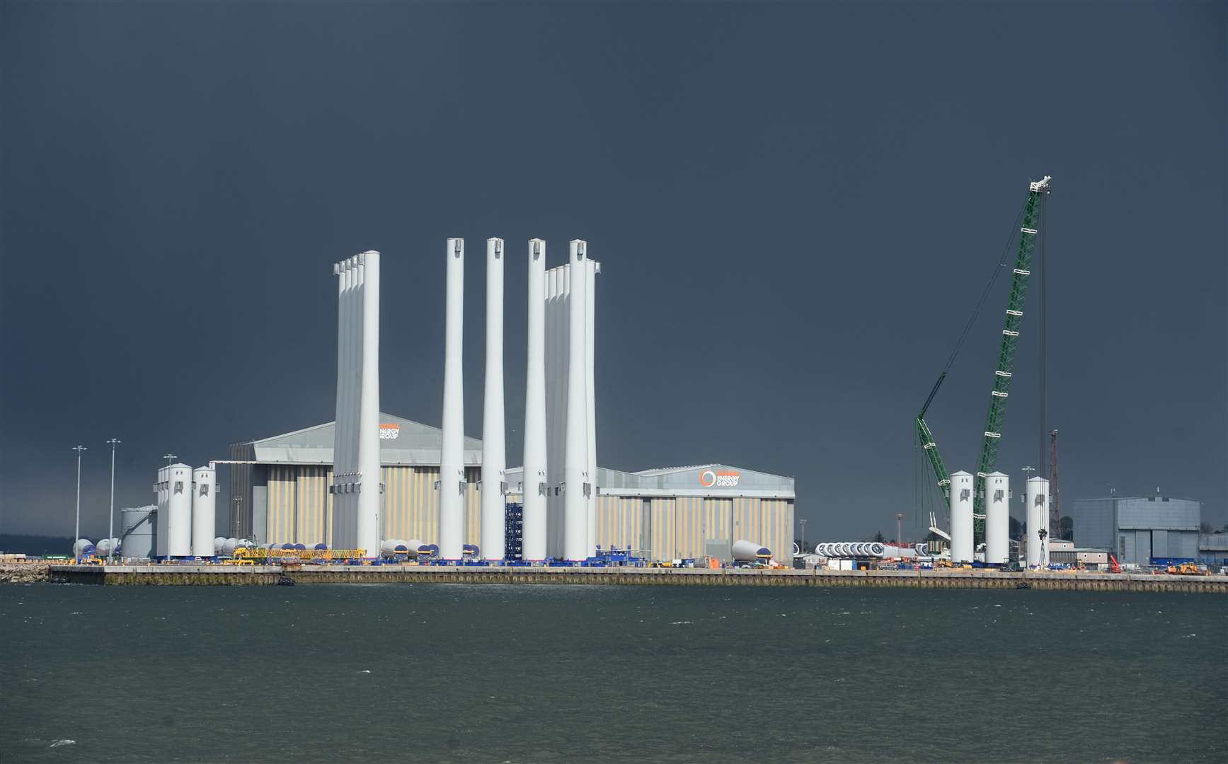 Plans have been recently announced for a £110m wind tower factory at Nigg. Picture: Gary Anthony..