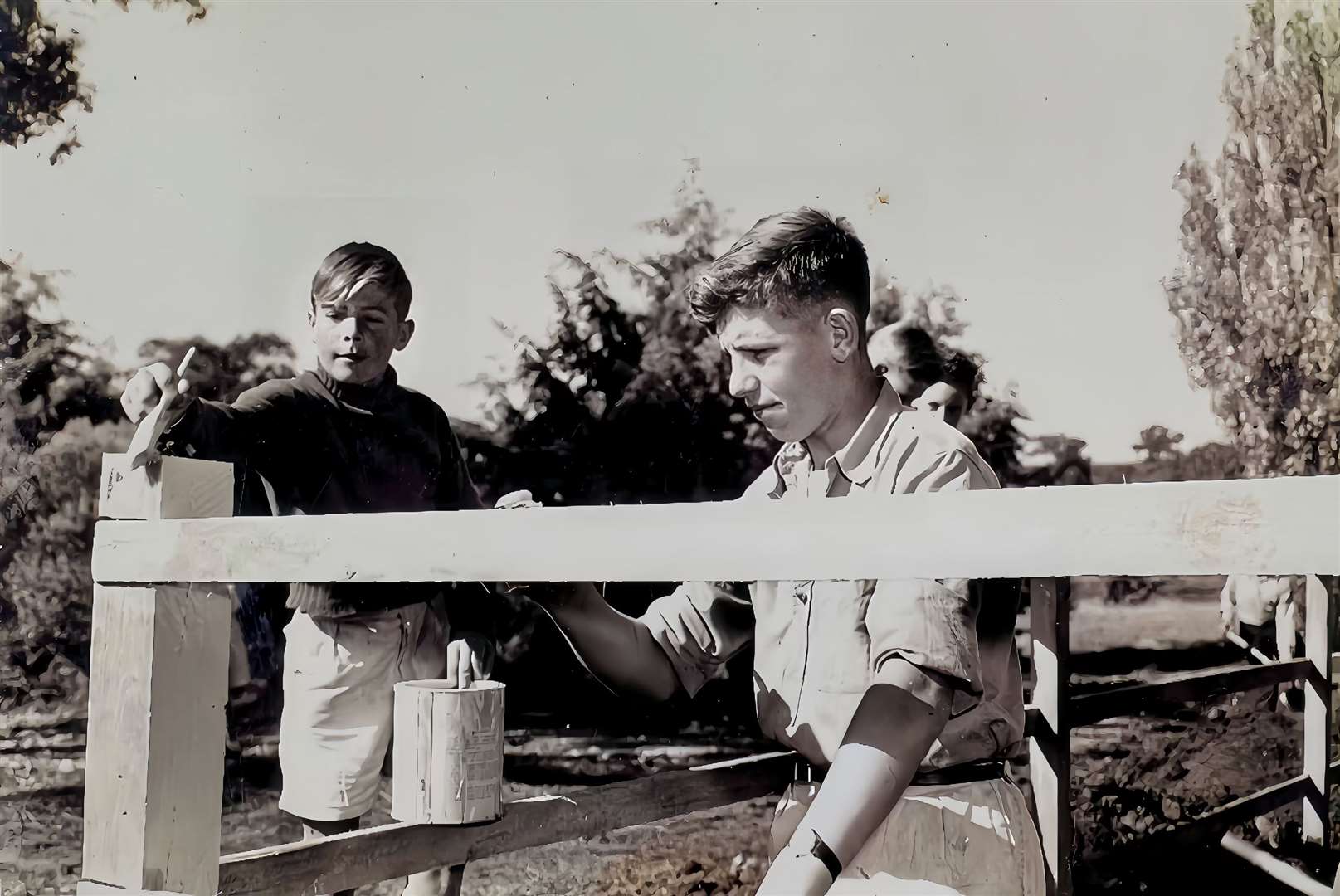 Robert Stephens (left, pictured aged 14 or 15) was eight when he was sent to Australia from Britain as a child migrant. He spent nine years at Fairbridge Farm School outside Molong in rural New South Wales where he suffered sexual and physical abuse in the 1950s (Photo supplied by Robert Stephens/PA)