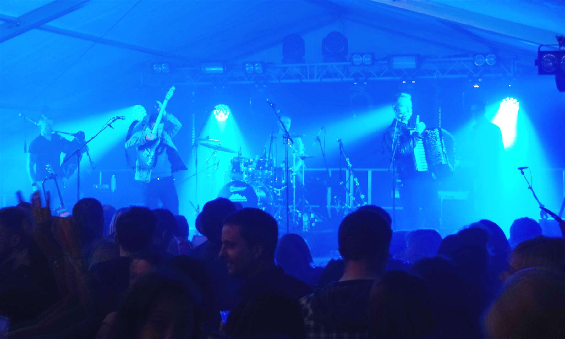 Skerryvore on stage at the first Tunes By the Dunes event in 2019. Picture: DGS