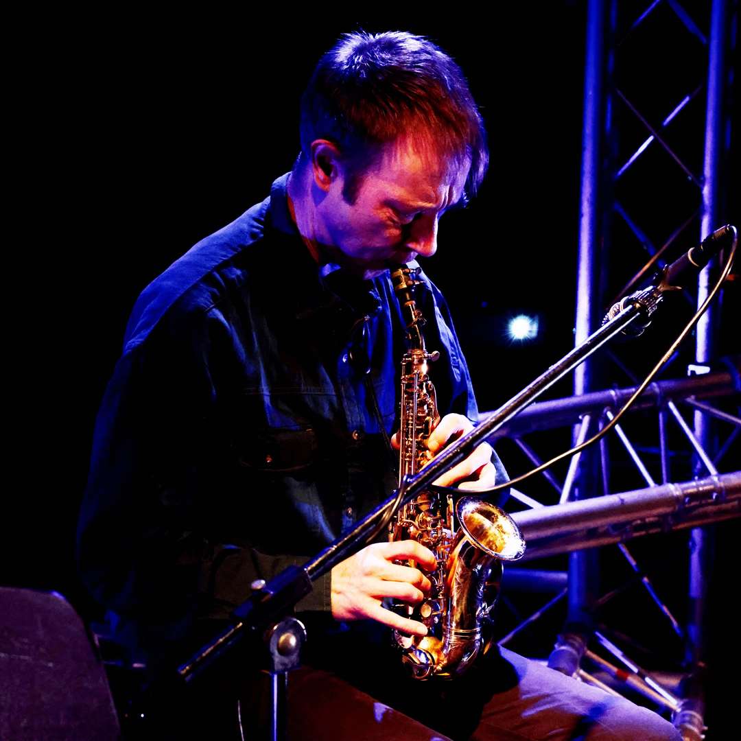 Multi-instrumentalist and composer Fraser Fifield provides live accompaniment. Picture: Graeme Roger