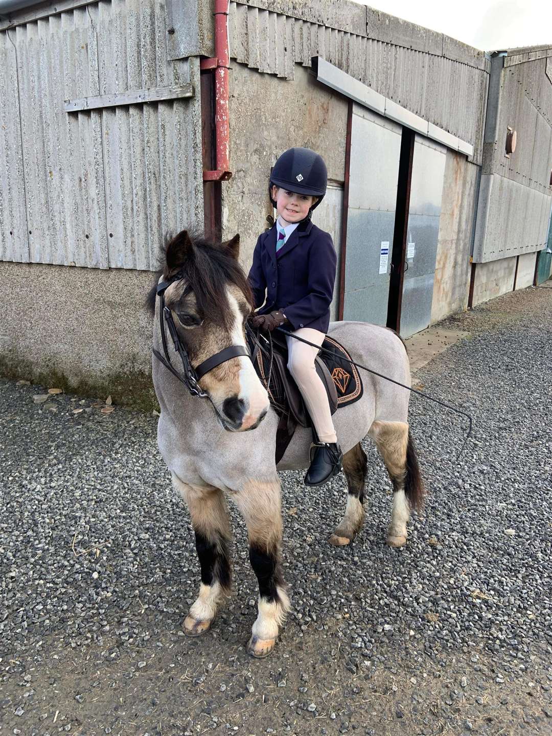 Rachel MacGregor and Dandy, pictured at a previous competition at the indoor school, Halkirk, won the junior Intro A section.