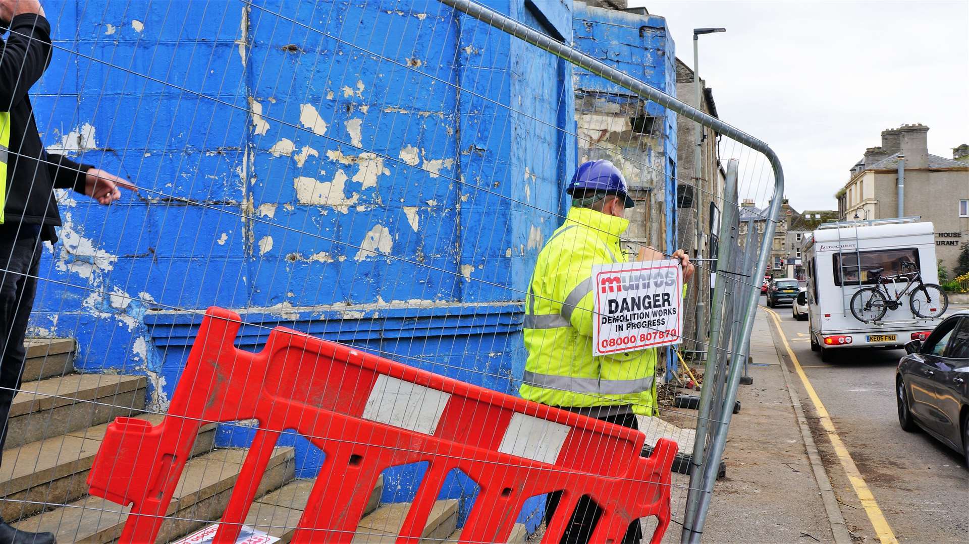 Munros workers sealed off the site and dealt with any hazardous materials before demolition took place. Pictures: DGS