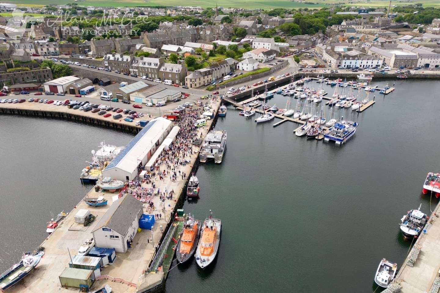 Crowds flocked to the harbour day fundraiser. Picture: Alan McGee.
