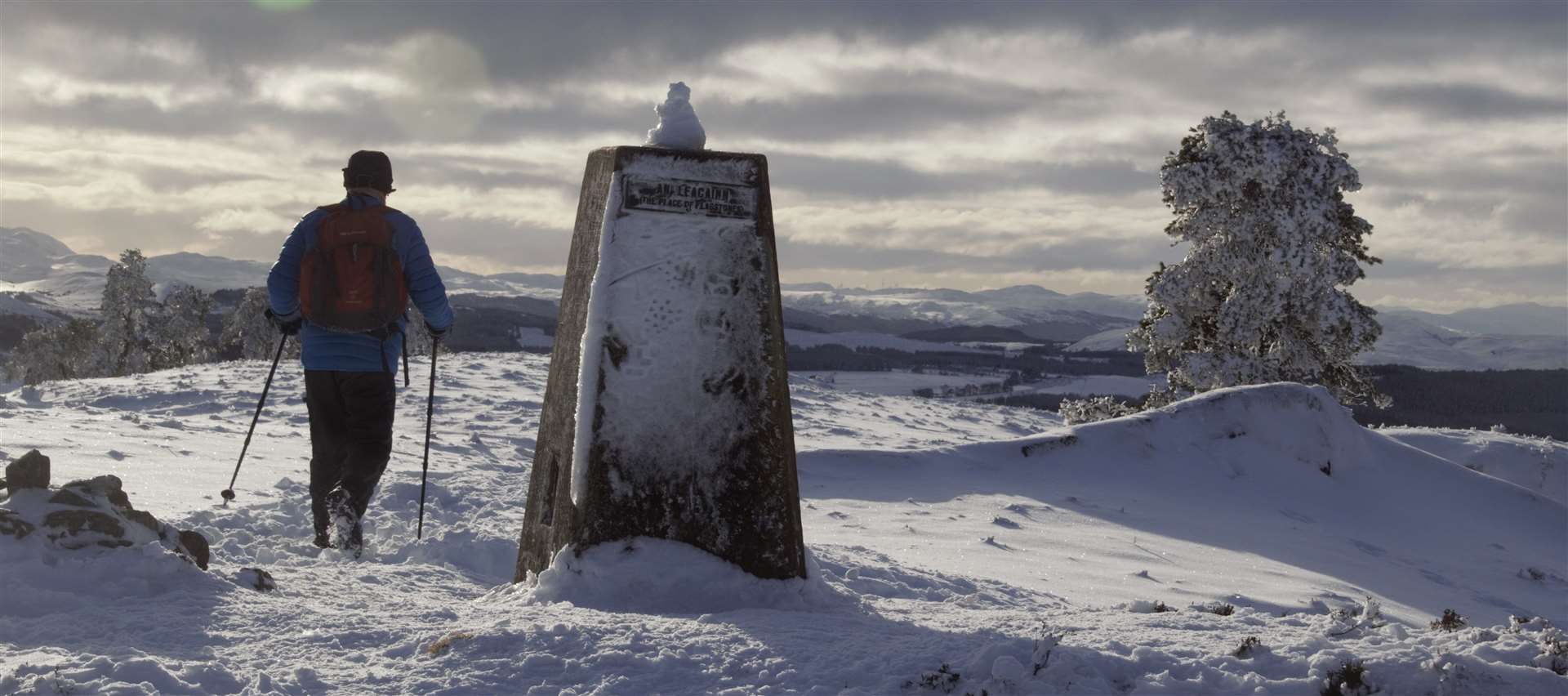 Snow scenes on the hills above Inverness on Sunday. Picture: Philip Murray.