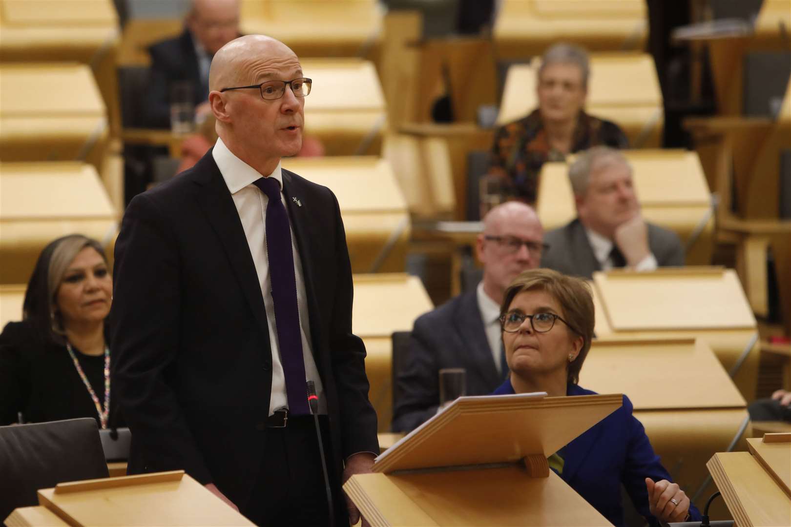 Deputy First Minister John Swinney announced the move in his budget statement on Thursday (Andrew Cowan/Scottish Parliament/PA)