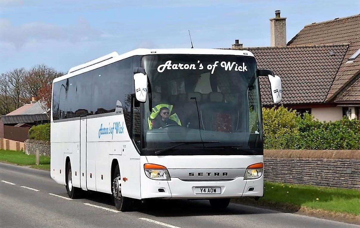 Aaron's buses will once again be a familiar sight on Highland roads after he resurrected the business earlier this year.