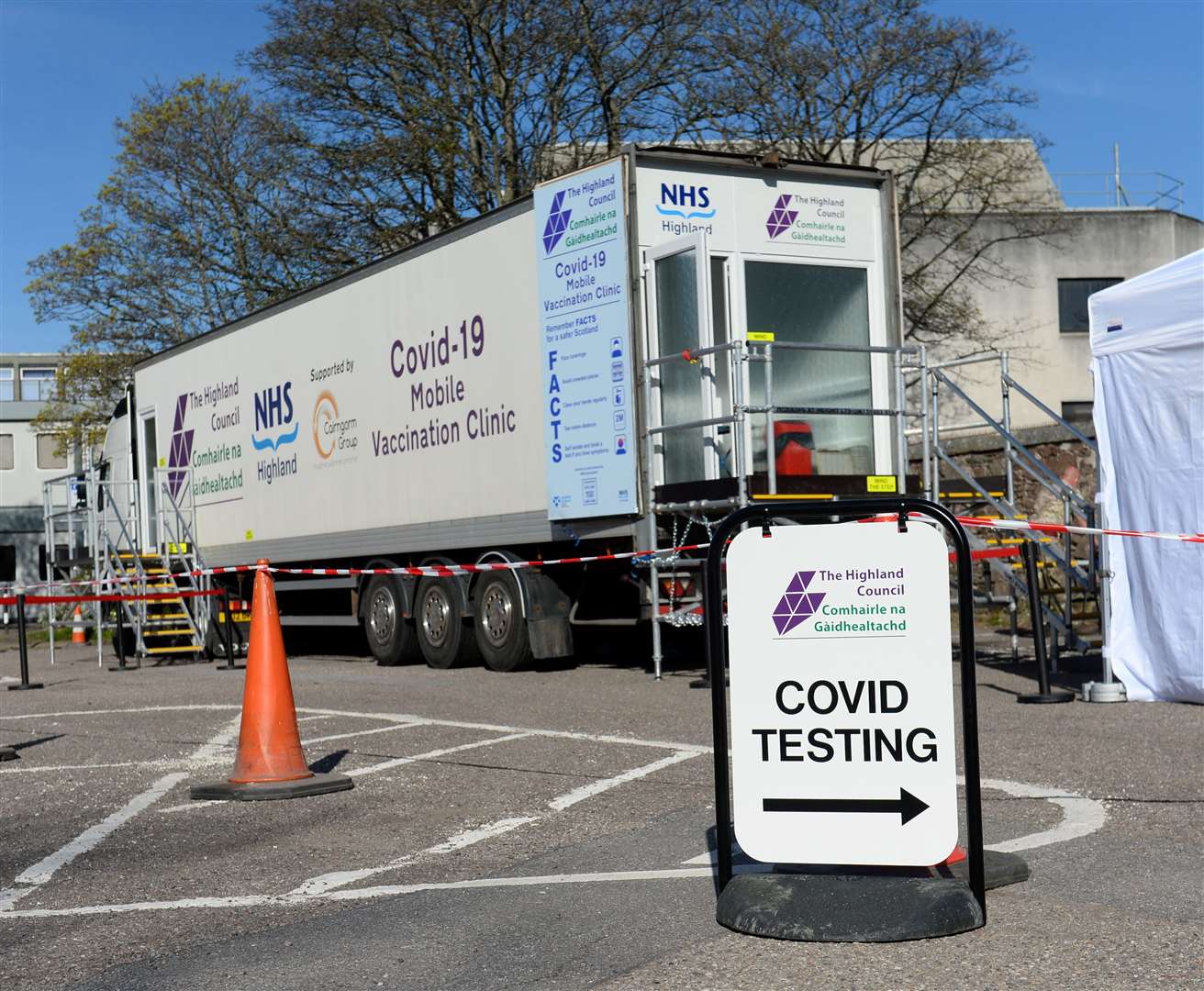 Testing kits are being handed out at locations across the Highlands. Picture: Gary Anthony.