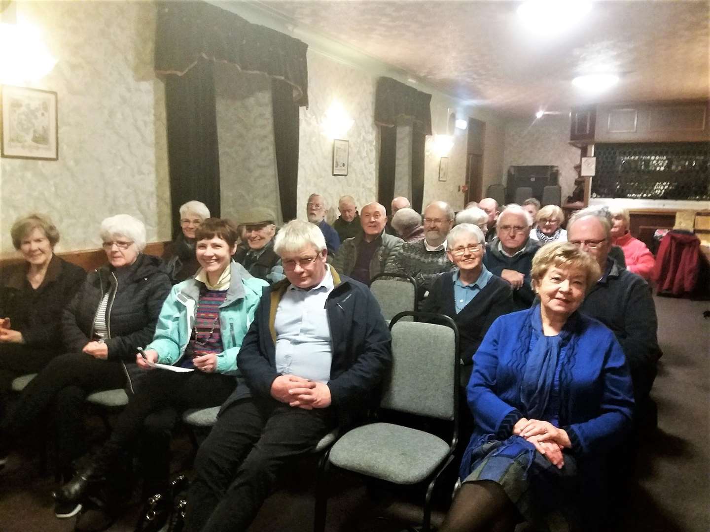 CFHS audience at the Nethercliffe Hotel in March 2020 just before Covid hit.