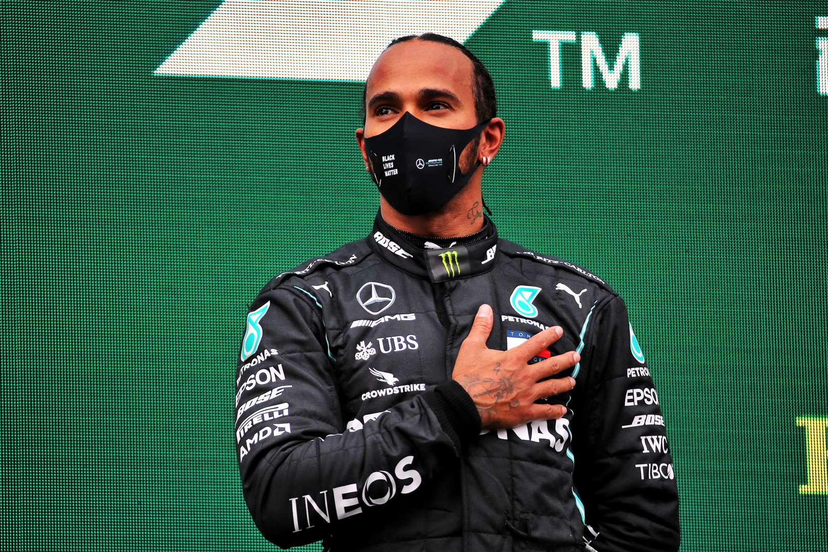 Lewis Hamilton put his incredible success in 2020 down to being inspired by the BLM movement (PA)