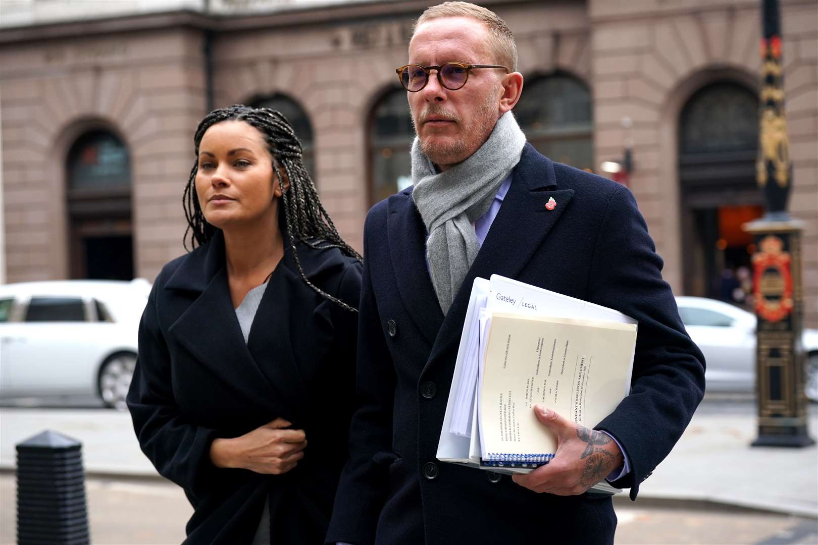 Laurence Fox, right, accepted calling someone a paedophile was a ‘very serious allegation’ if it was a ‘genuine allegation’ (Lucy North/PA)