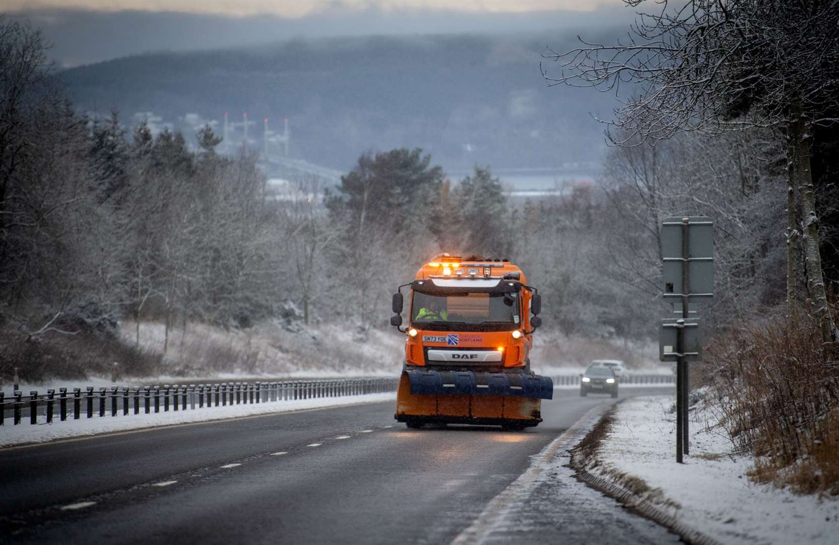 Snowploughs have been out and about keeping the roads clear.