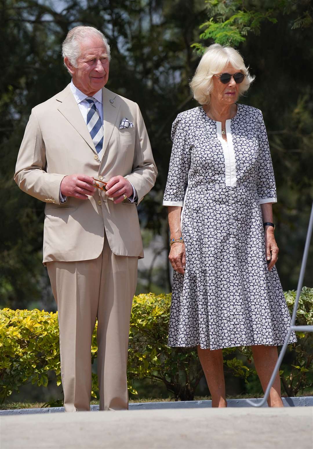 The Prince of Wales and Duchess of Cornwall said they are ‘deeply saddened’ by the destruction caused by the floods in Pakistan (Jonathan Brady/PA)