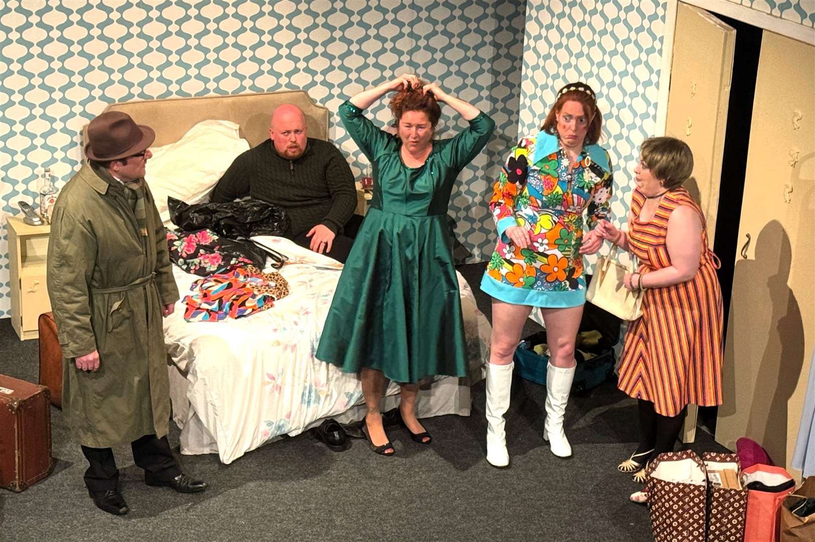 Thurso Players in action during the production. Picture: John Firth