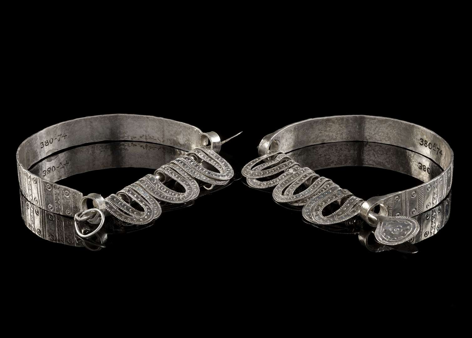 A pair of silver anklets is among the selection being loaned out (Victoria and Albert Museum/PA)