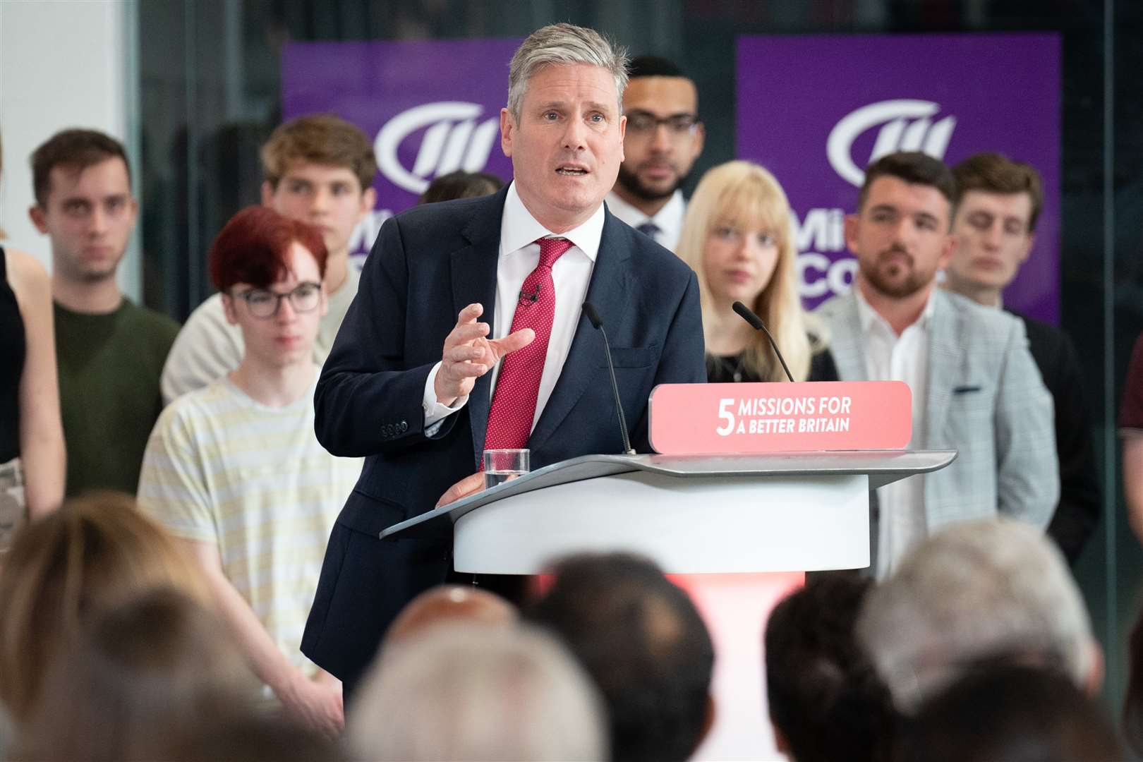 Sir Keir Starmer’s Labour Party remains ahead of the Tories, but still has work to do to convince the public it can run the country competently (Stefan Rousseau/PA)