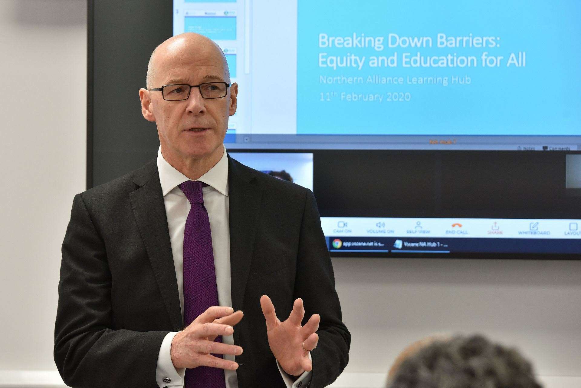 Cabinet secretary for education John Swinney.