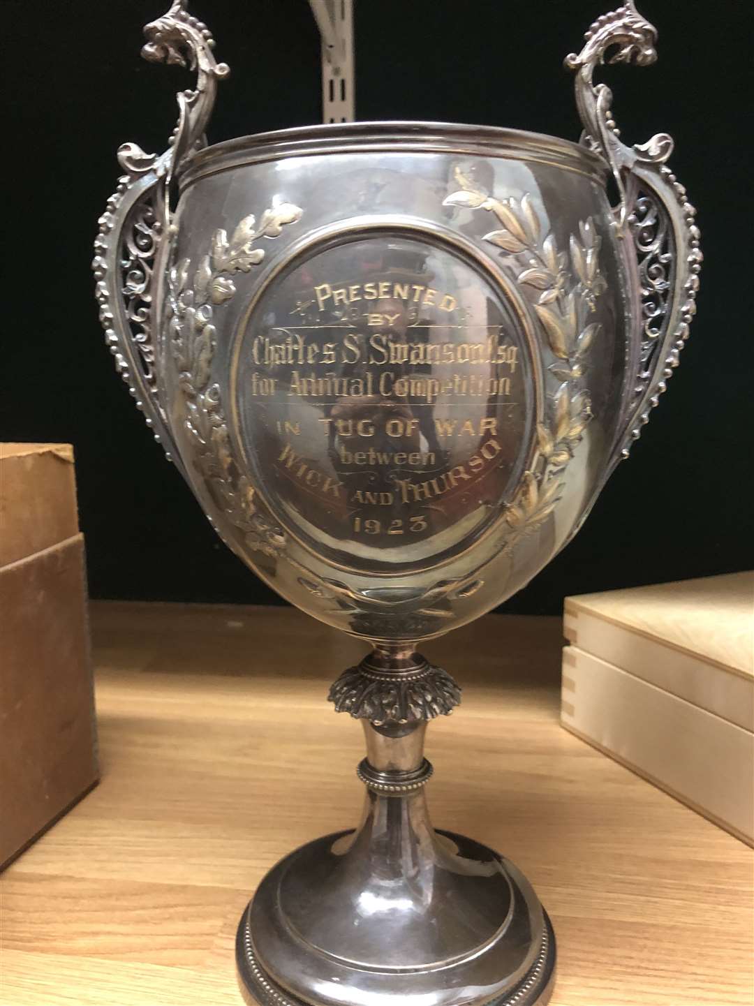 The Charles Swanson silver cup was awarded for a tug-of-war challenge between Thurso and Wick from 1923 to 1933.