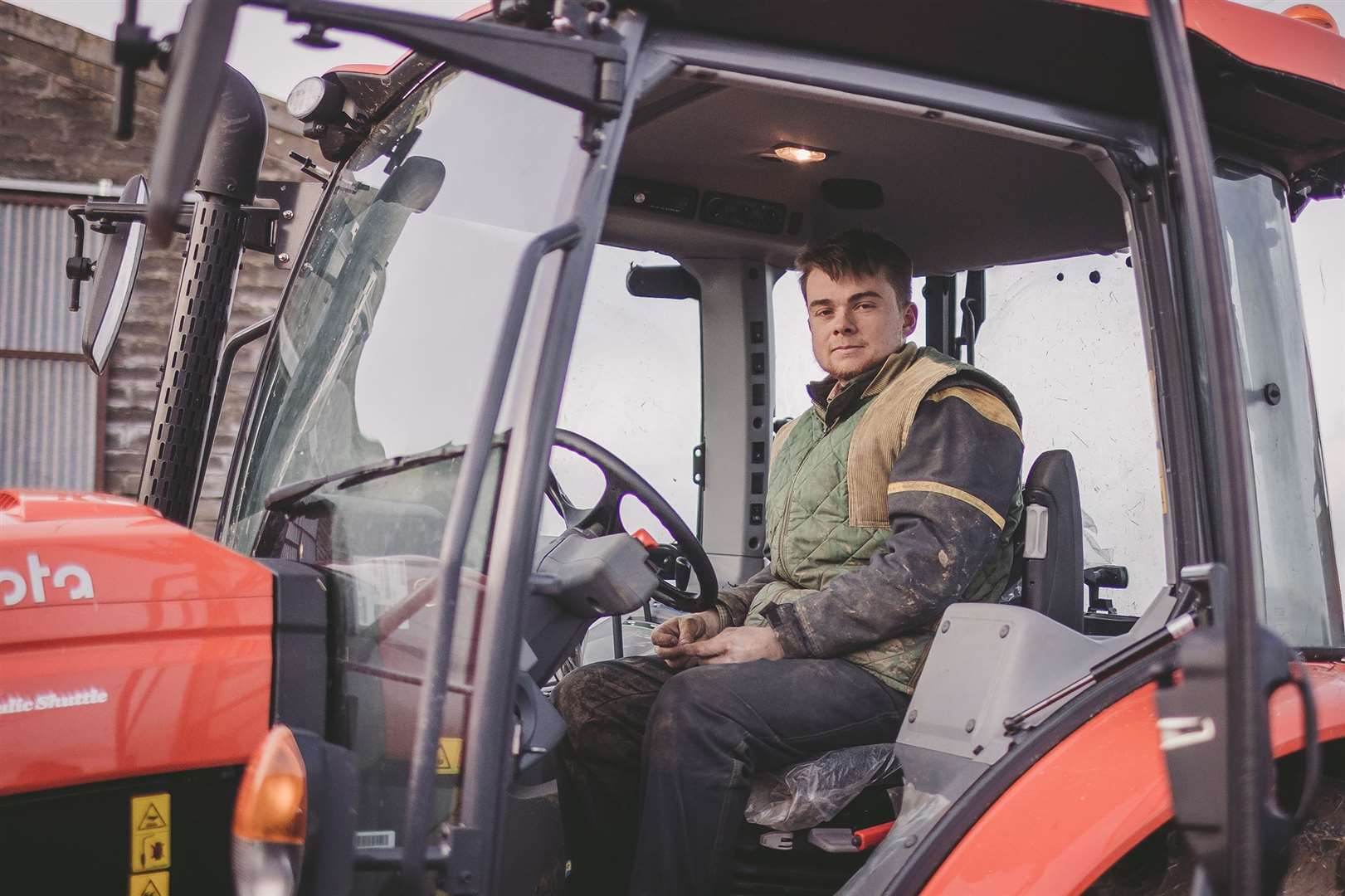 Apprentice Michael Doull is doing his qualifications while working full-time at Reaster Farm, Lyth. Picture: Colin Campbell Photography and Design