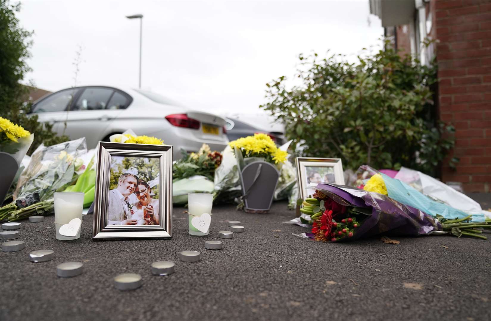 Floral tributes left near the scene at Dragon Rise in Norton Fitzwarren (Andrew Matthews/PA)