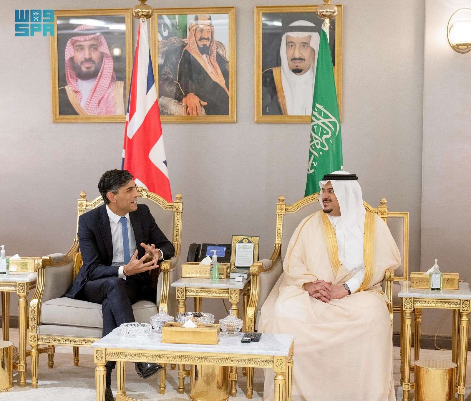 Prime Minister Rishi Sunak held talks in Saudi Arabia (Saudi Press Agency/PA)