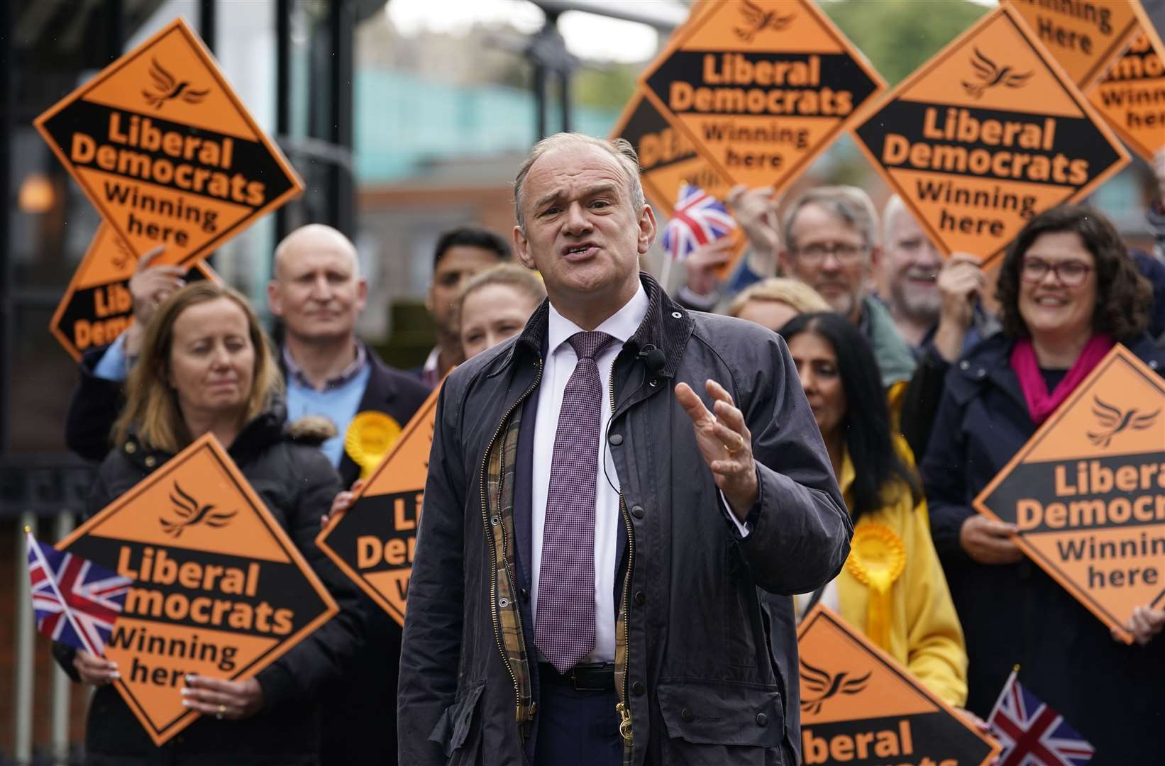 Liberal Democrat leader Sir Ed Davey will be hoping for success in Somerton and Frome (Andrew Matthews/PA)