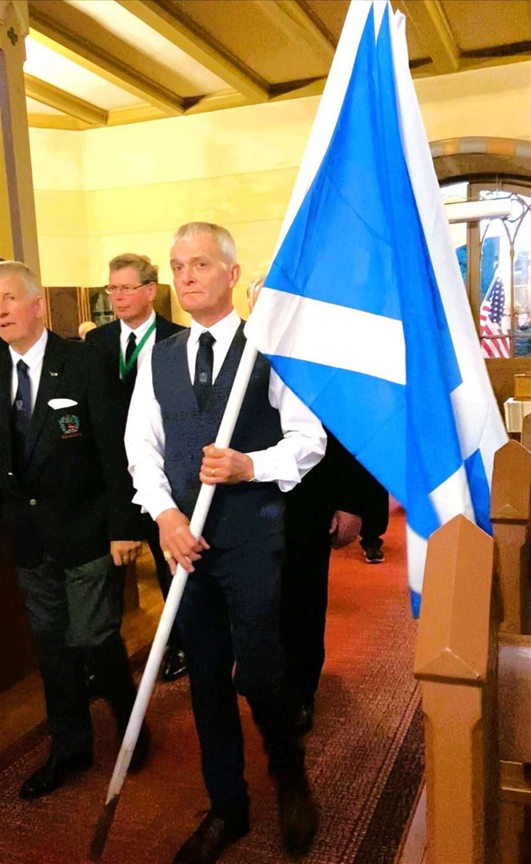 James was proud to represent Scotland at the blessing of the plough ceremony.