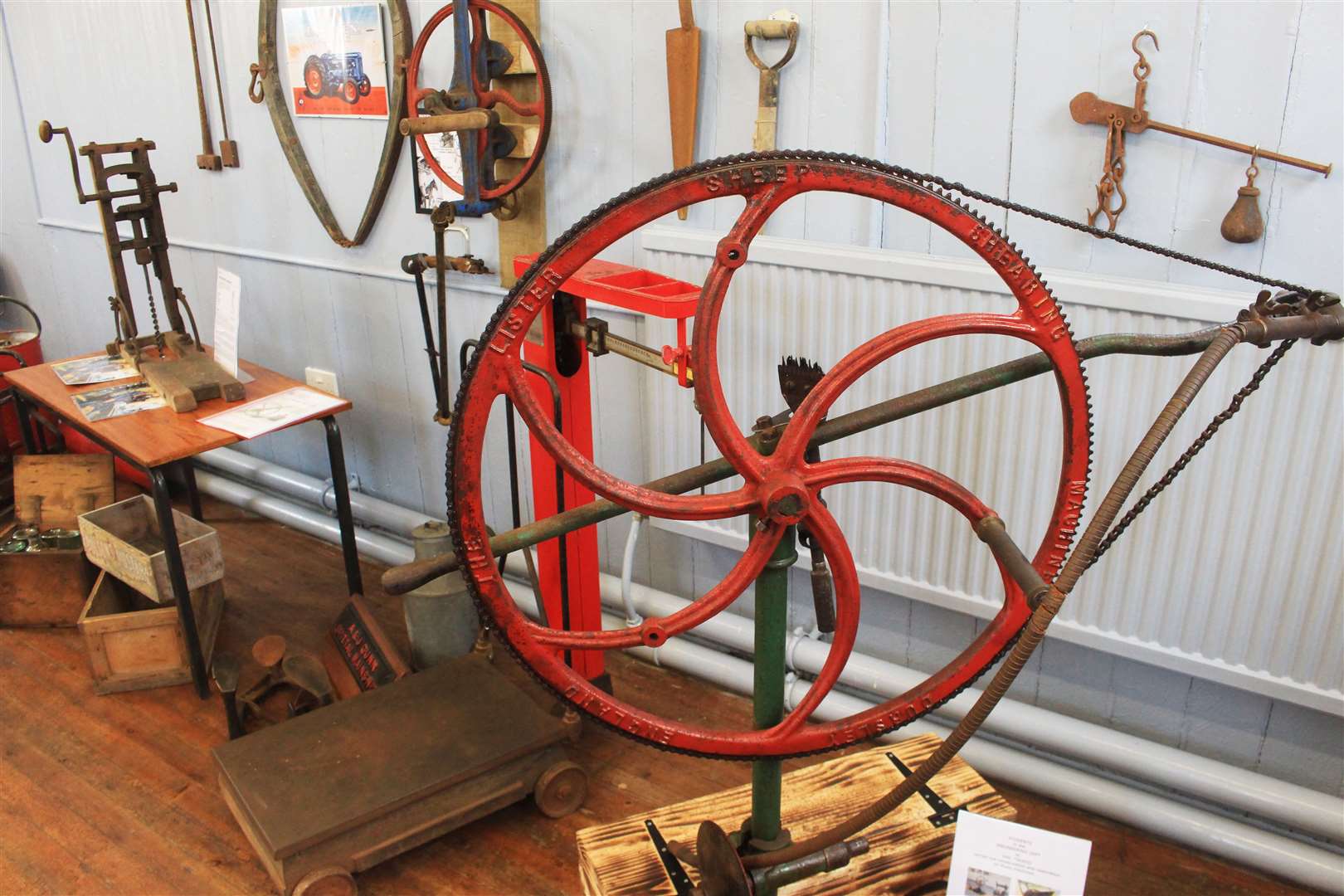 An array of old machinery can be seen.