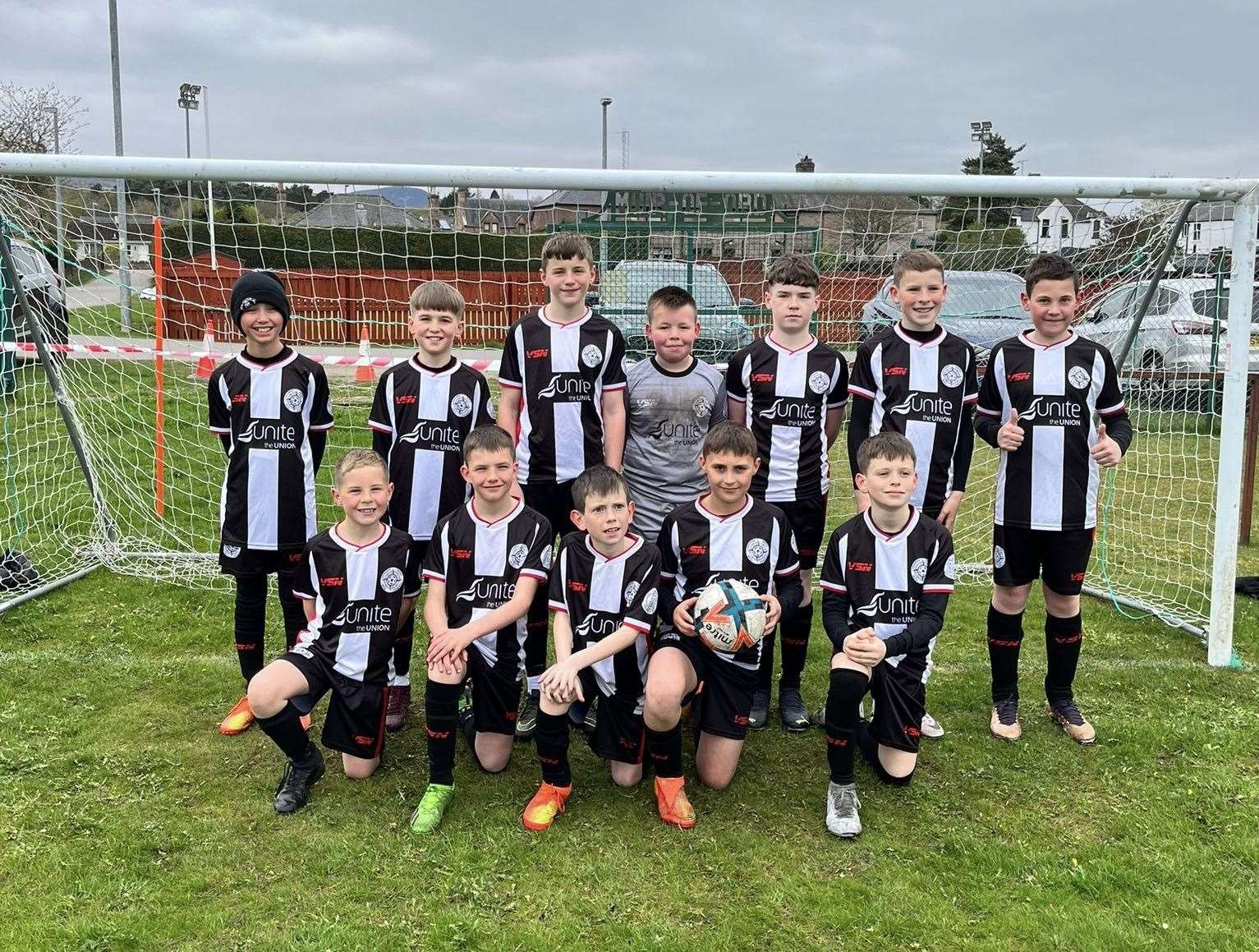 Caithness United under-12s at Muir of Ord.