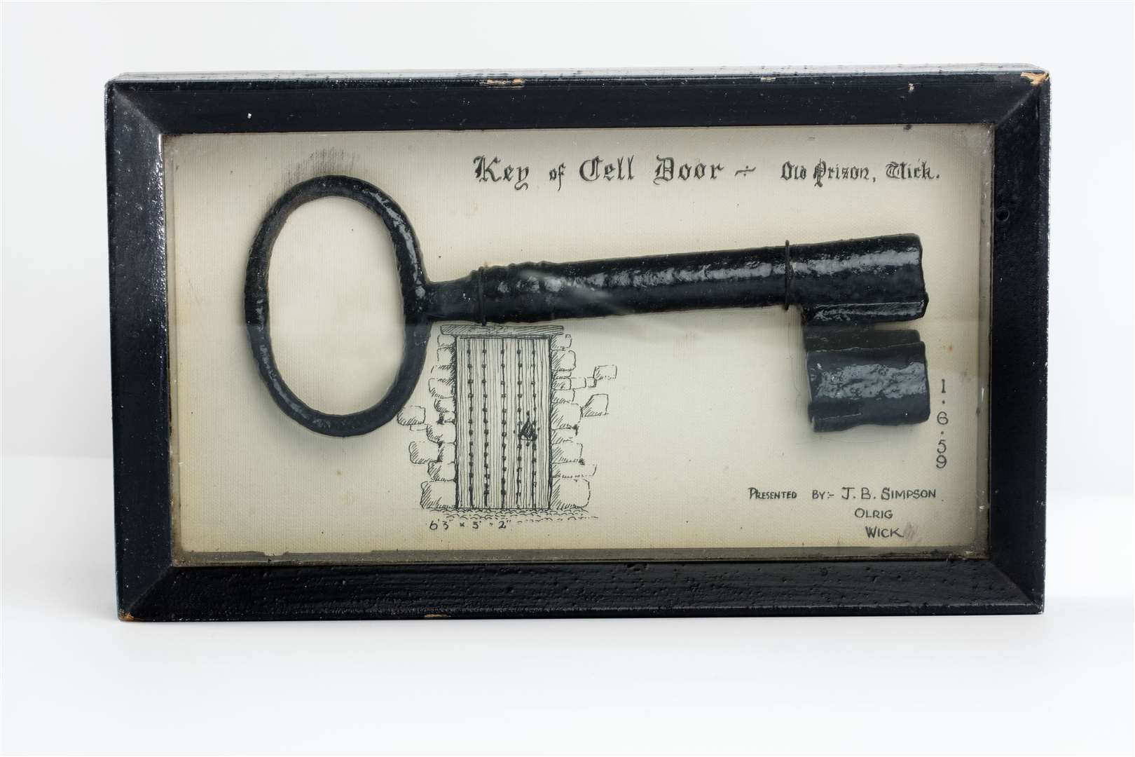 A key to one of the cells in Wick prison.