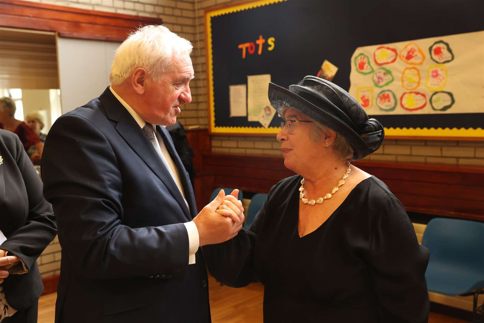 Former taoiseach Bertie Ahern and Lady Daphne Trimble (Liam McBurney/PA)