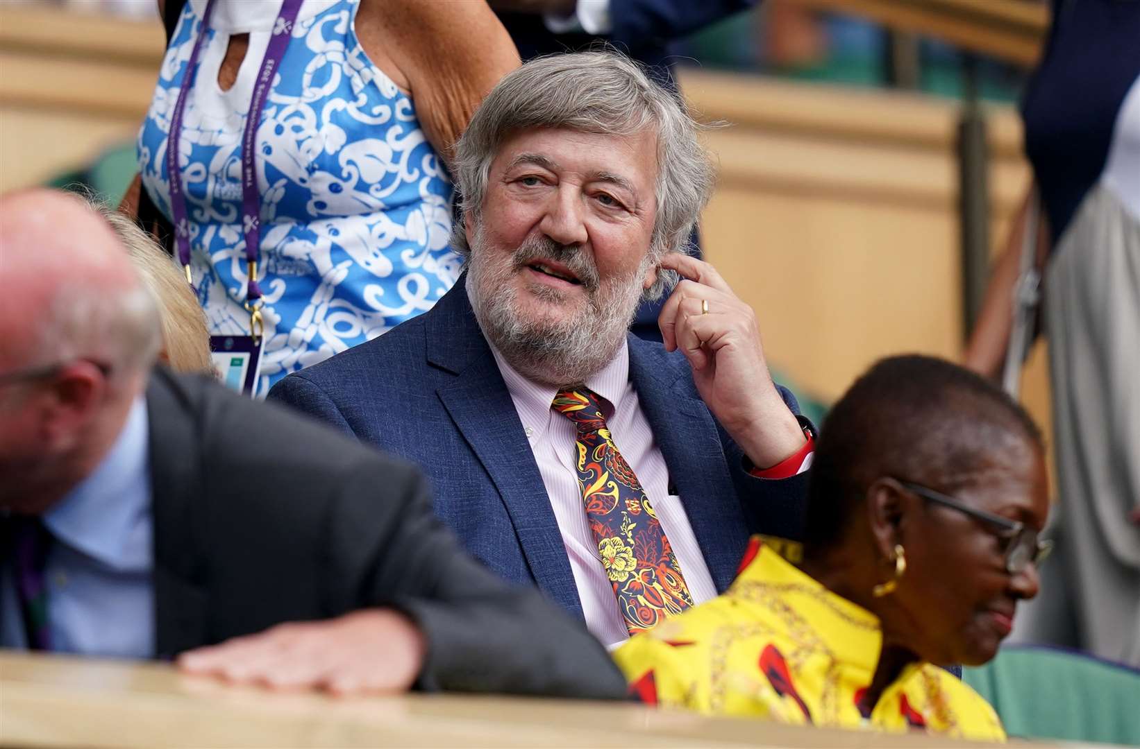 Stephen Fry in the royal box (Adam Davy/PA)