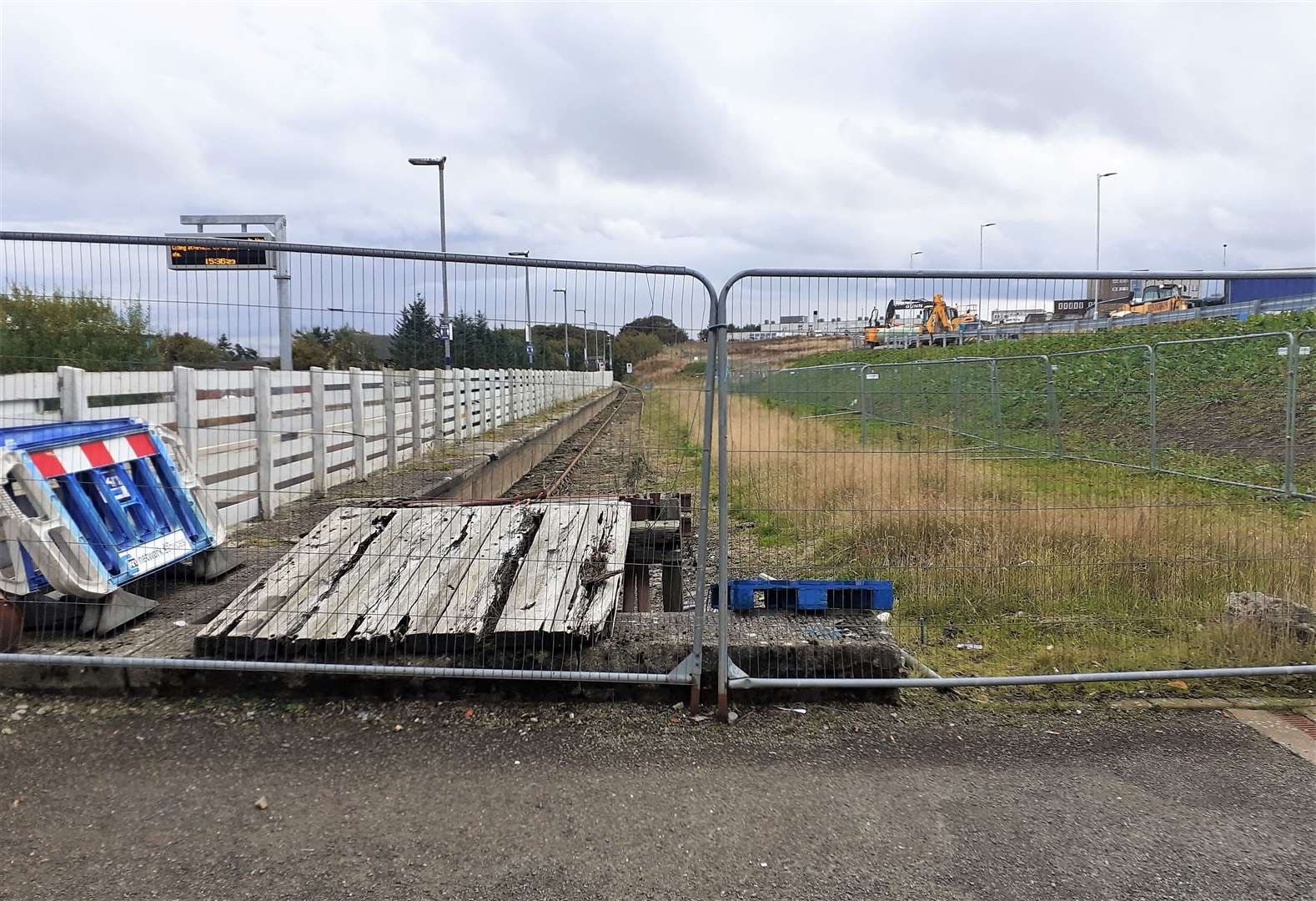 The 'eyesore parcel of ground' would be ideal as a parking area for rail passengers, said Mr Glasgow.. Picture: Alexander Glasgow