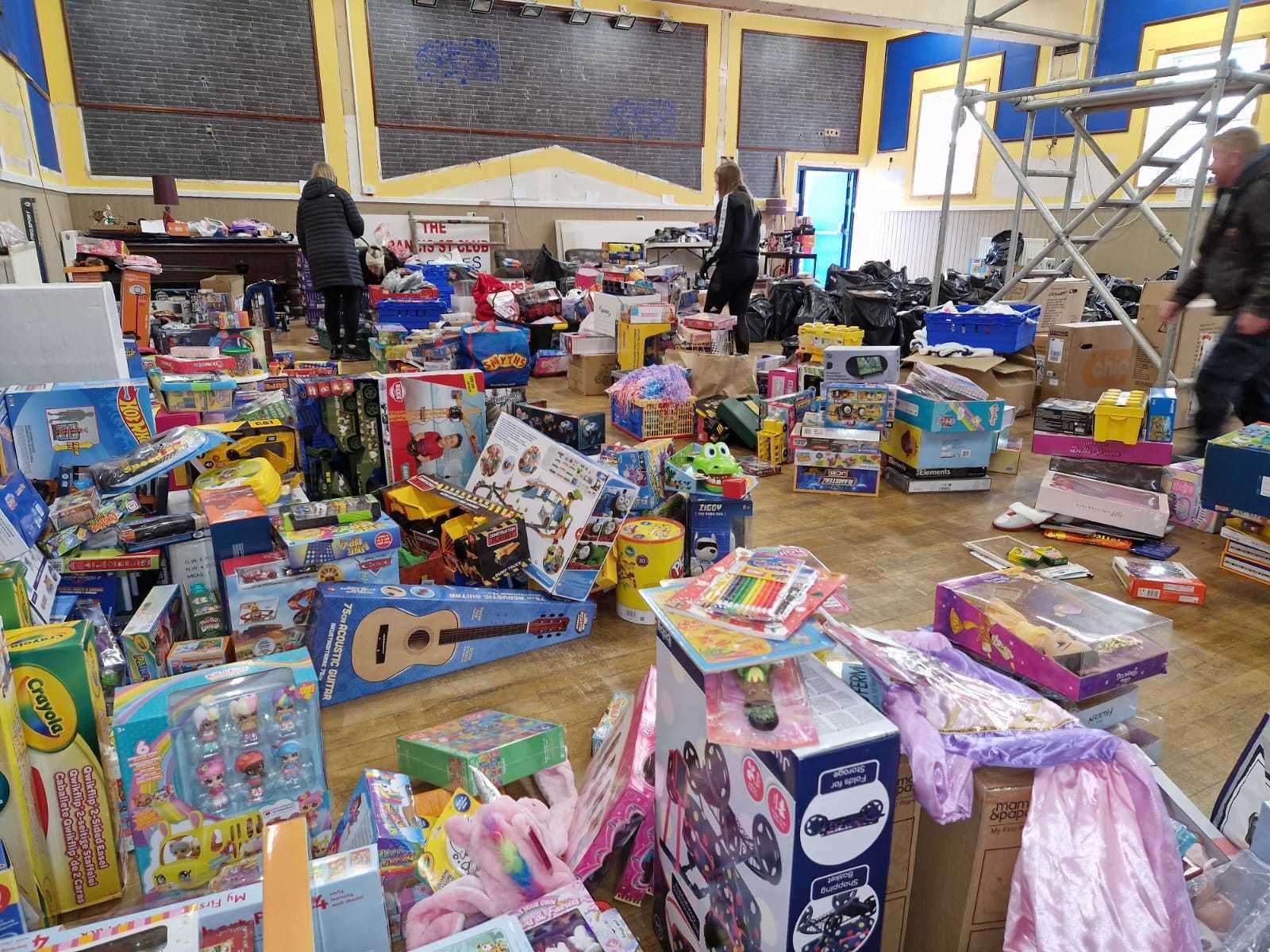 Some of the many Christmas presents donated for the latest Caithness FM Toy Appeal.
