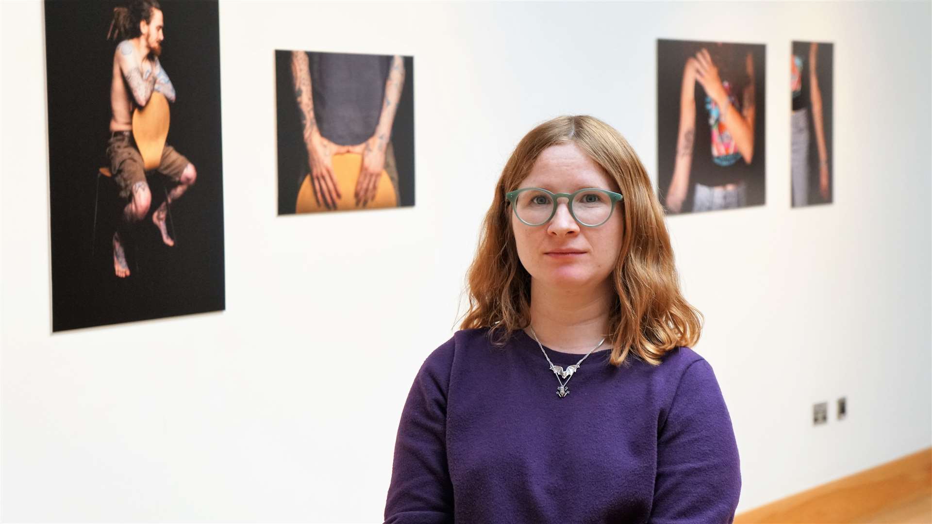 Aimee Lockwood is the freelance exhibition coordinator behind the Painted People exhibition. Picture: DGS