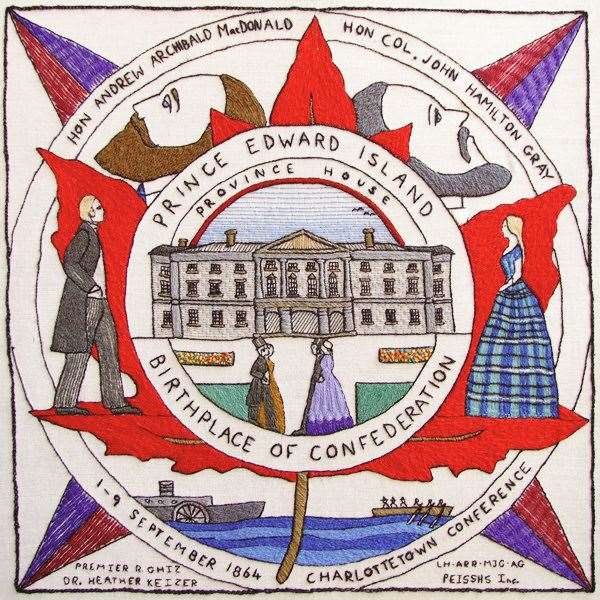 One of the Prince Edward Island panels from the Scottish Diaspora Tapestry.