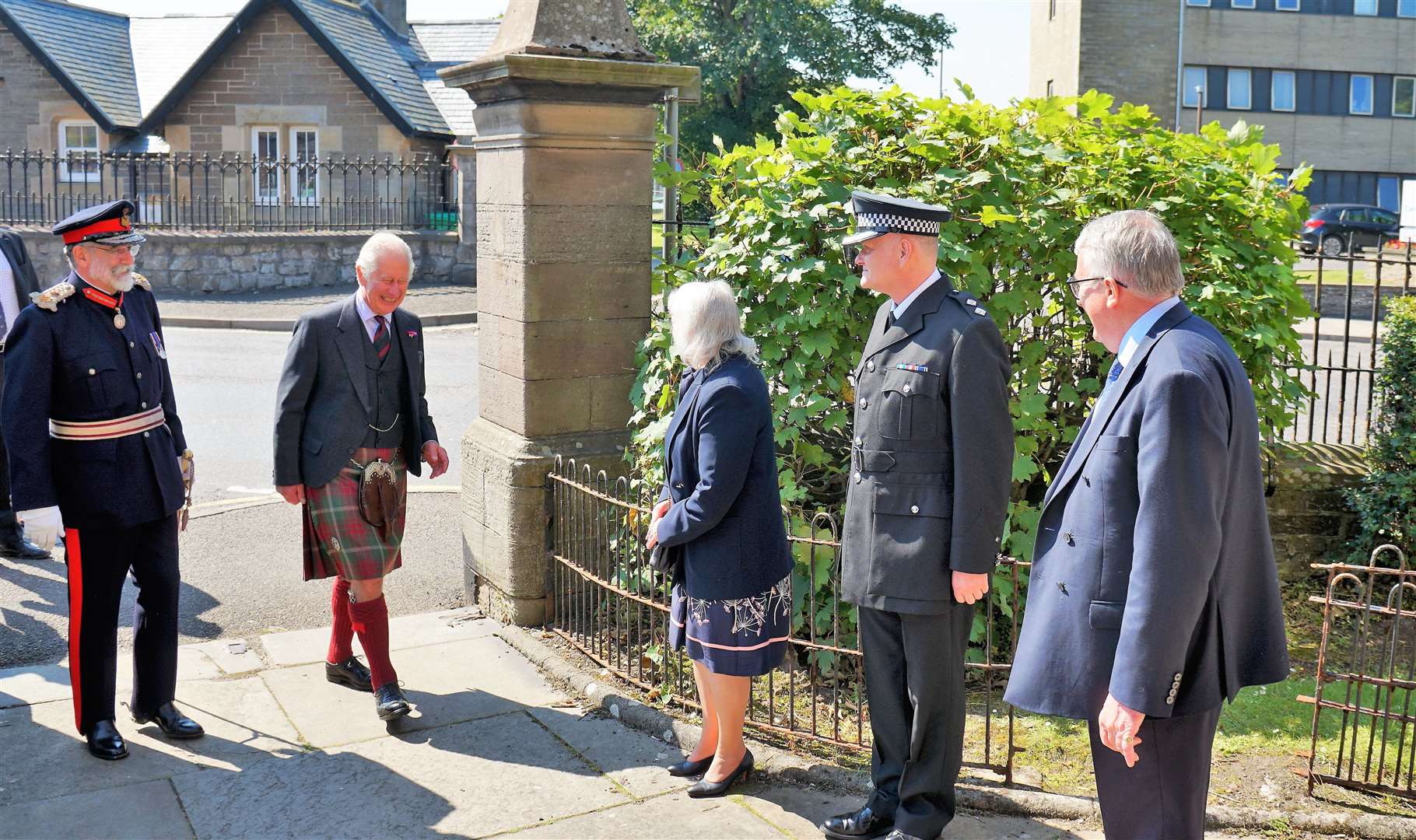 Prince Charles visited the Caithness Foodbank in Wick and spoke to various community groups. Picture: DGS