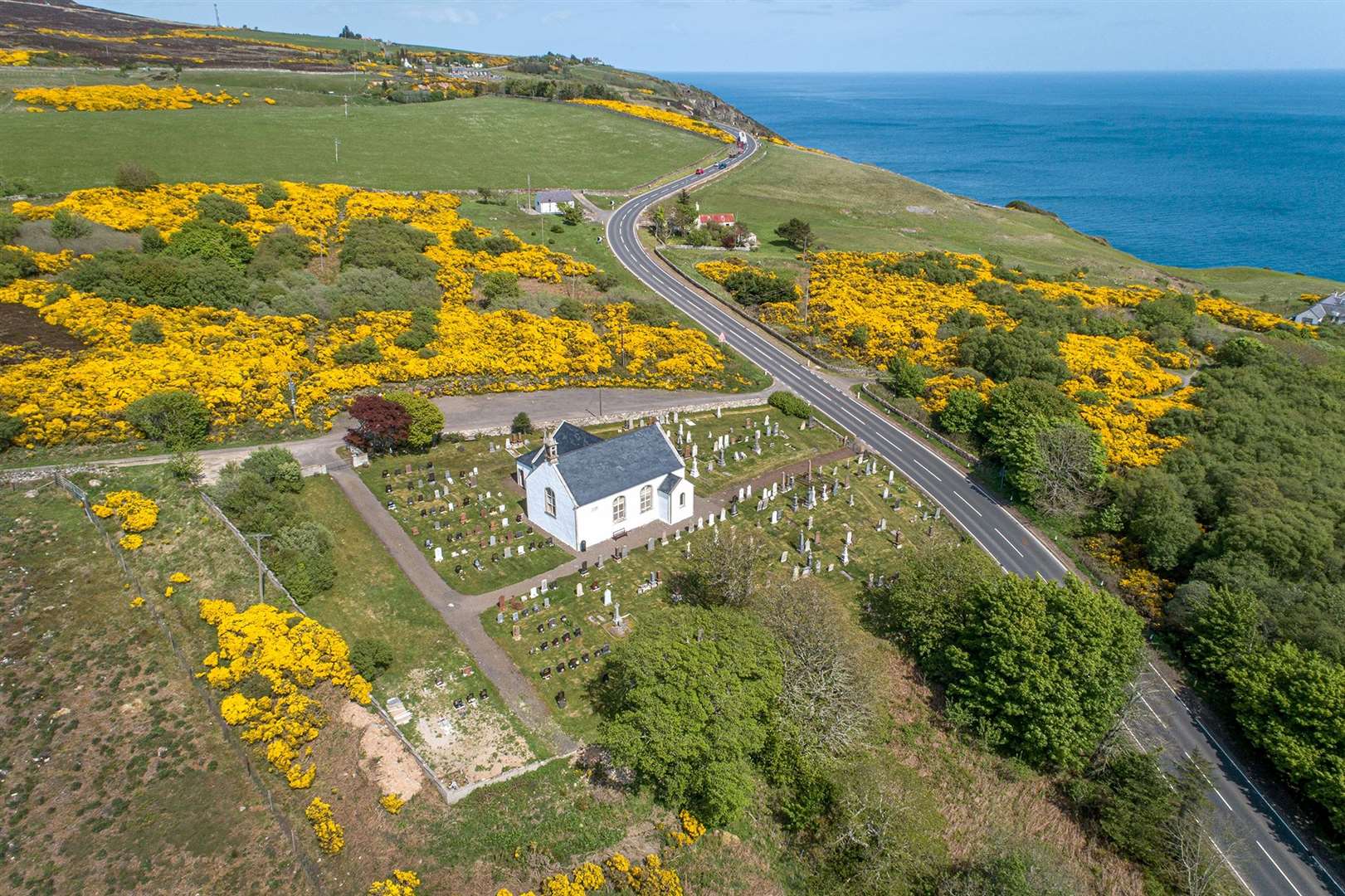 The church at Berriedale was designed by Thomas Telford and built in 1826. Picture: Angus Mackay Photography