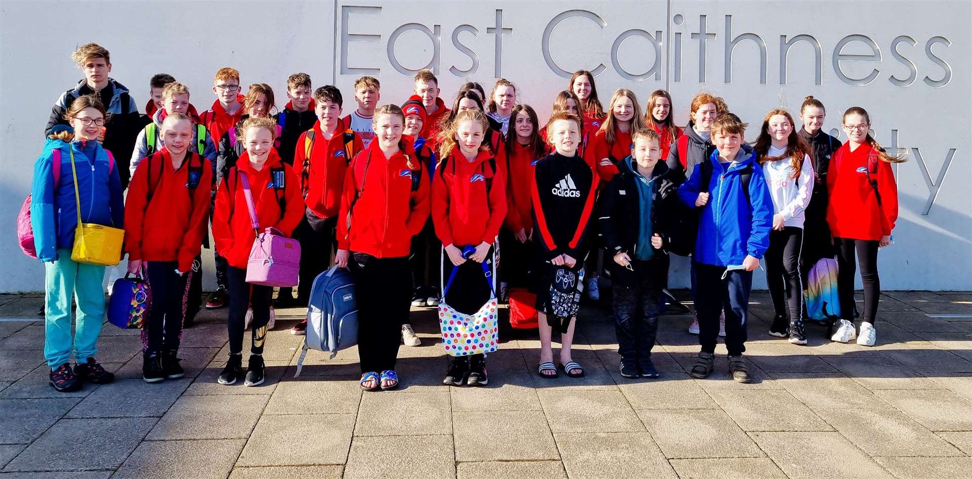 Thurso swimmers who competed in the first Pentland Pentaqua competition at the East Caithness Community Facility.