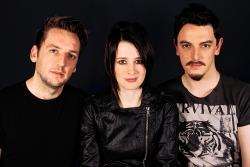 GoGoBot (from left) are: Gordon McNeil (drums), Rosie McClune (bass) and Marko Kelly (lead vocals and guitar).
