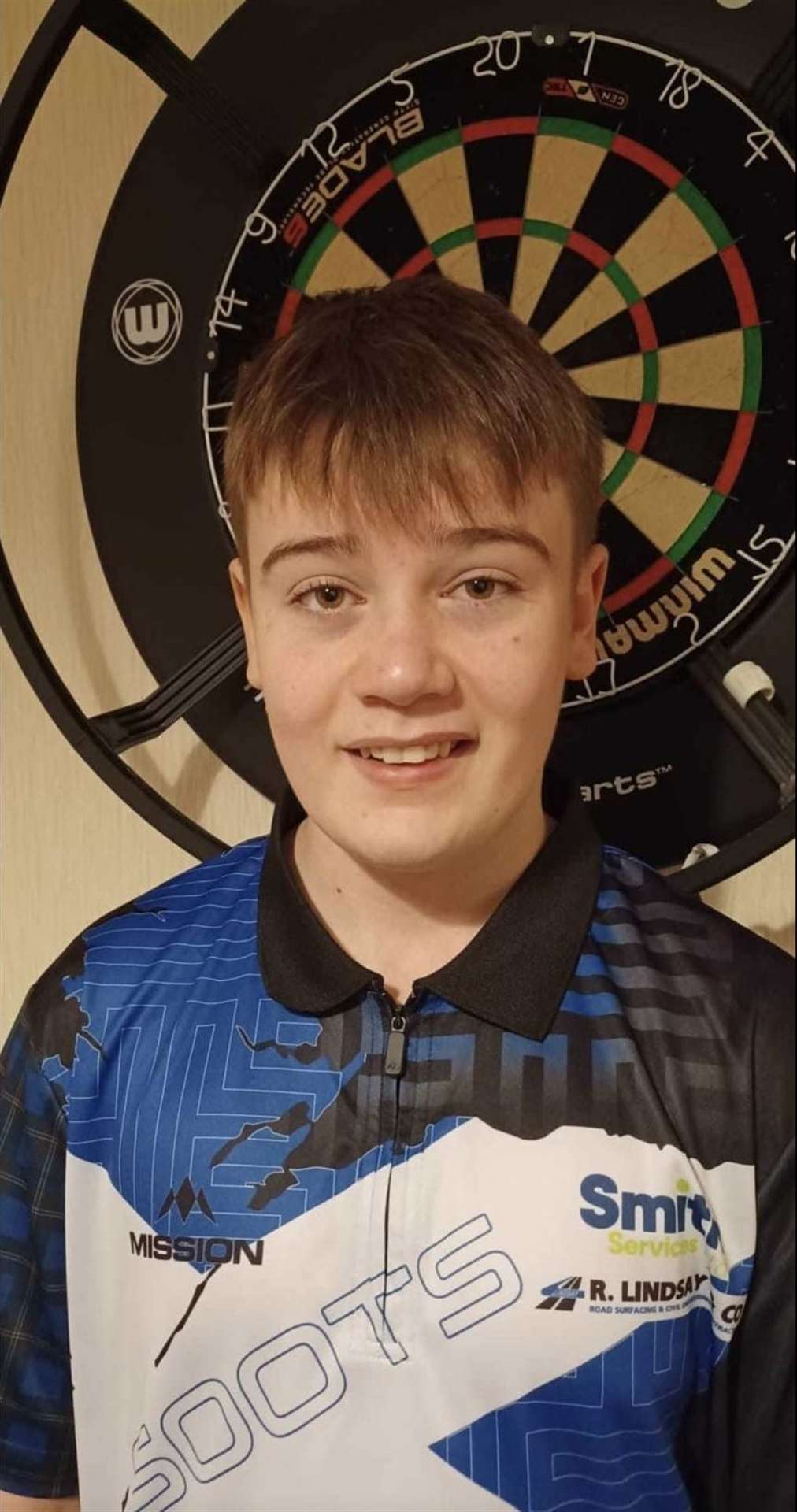 Smiddy 3 darts player Logan Moodie.