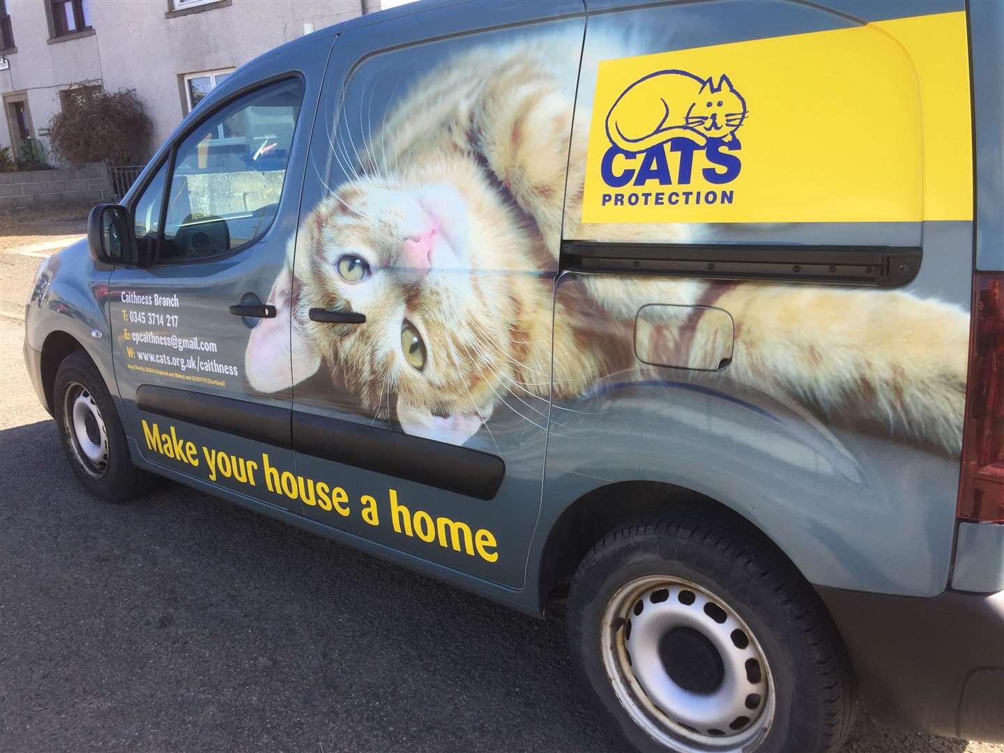 One of the Cats Protection vans in Caithness.