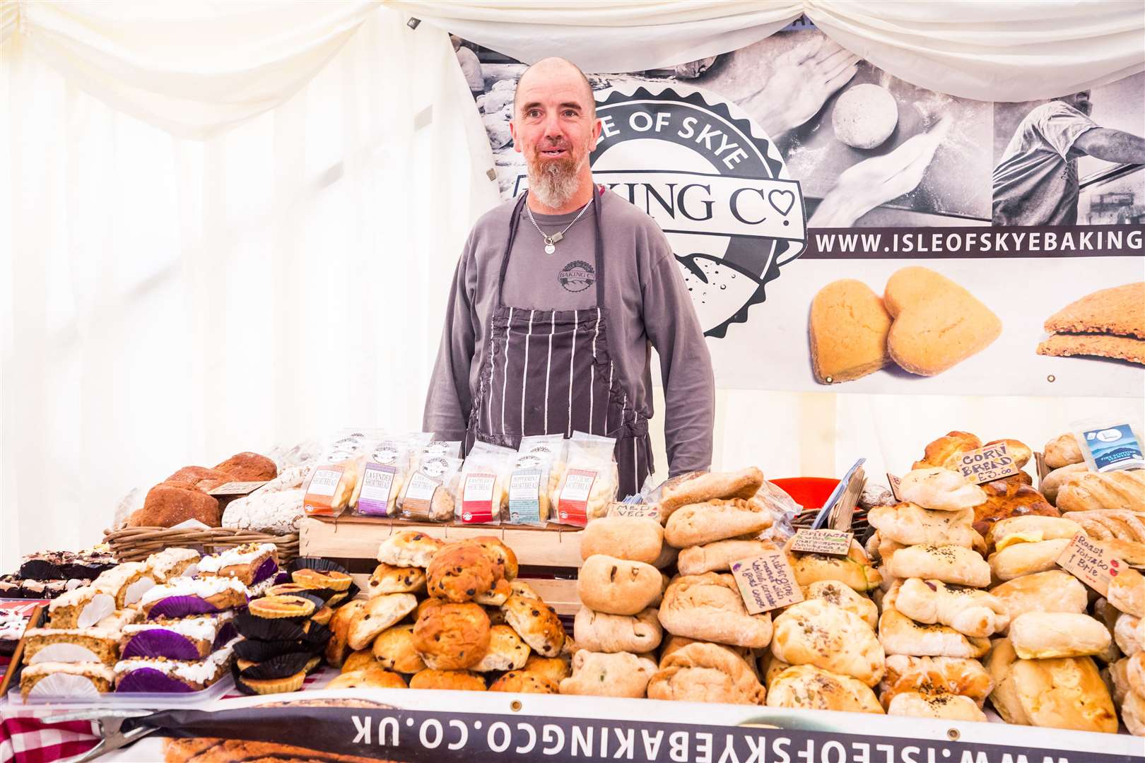 The Isle of Skye Baking Company's stand at the 2019 Taste North food and drink festival.