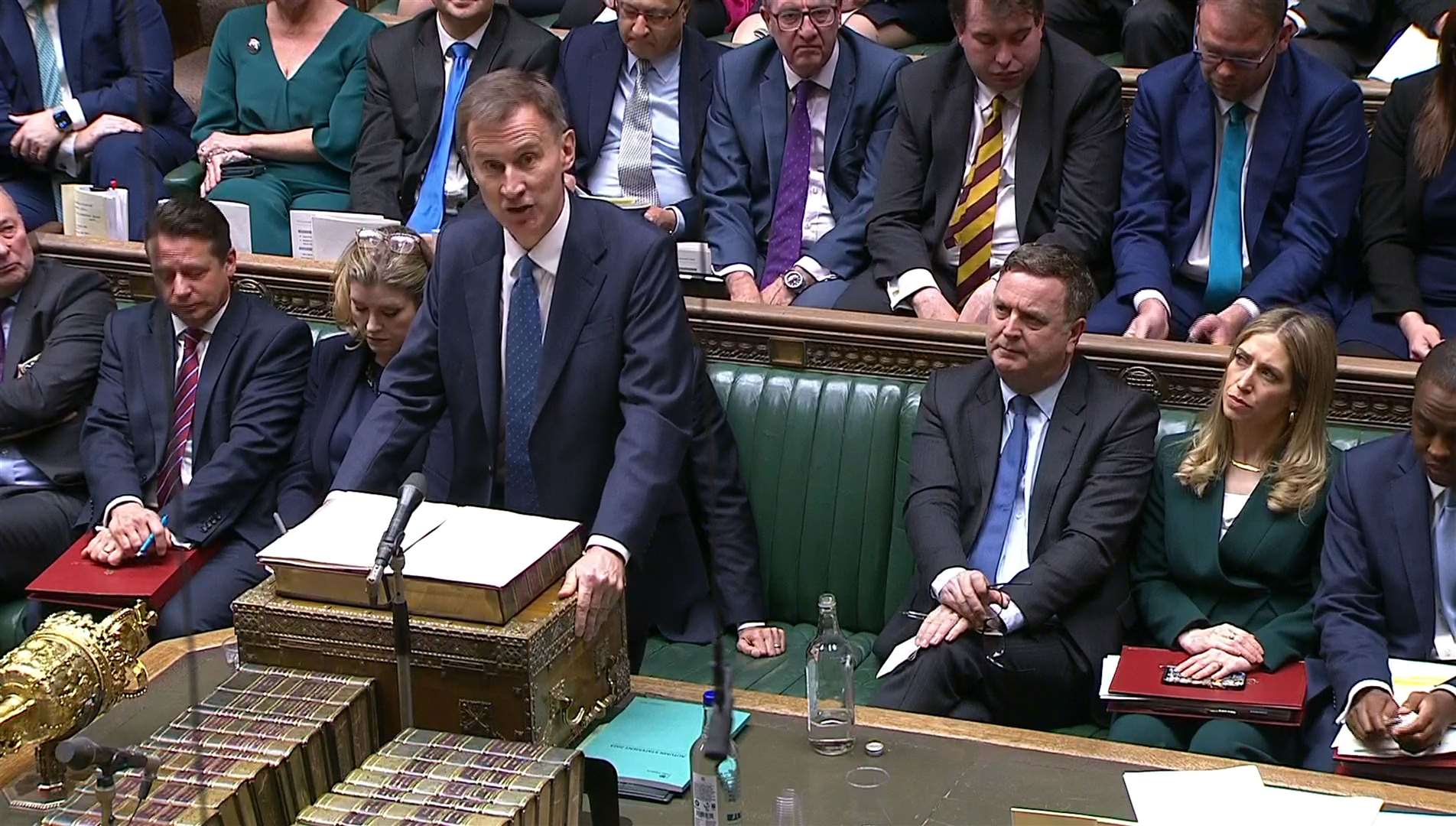 Chancellor Jeremy Hunt delivered his autumn statement in the House of Commons (House of Commons/UK Parliament/PA)